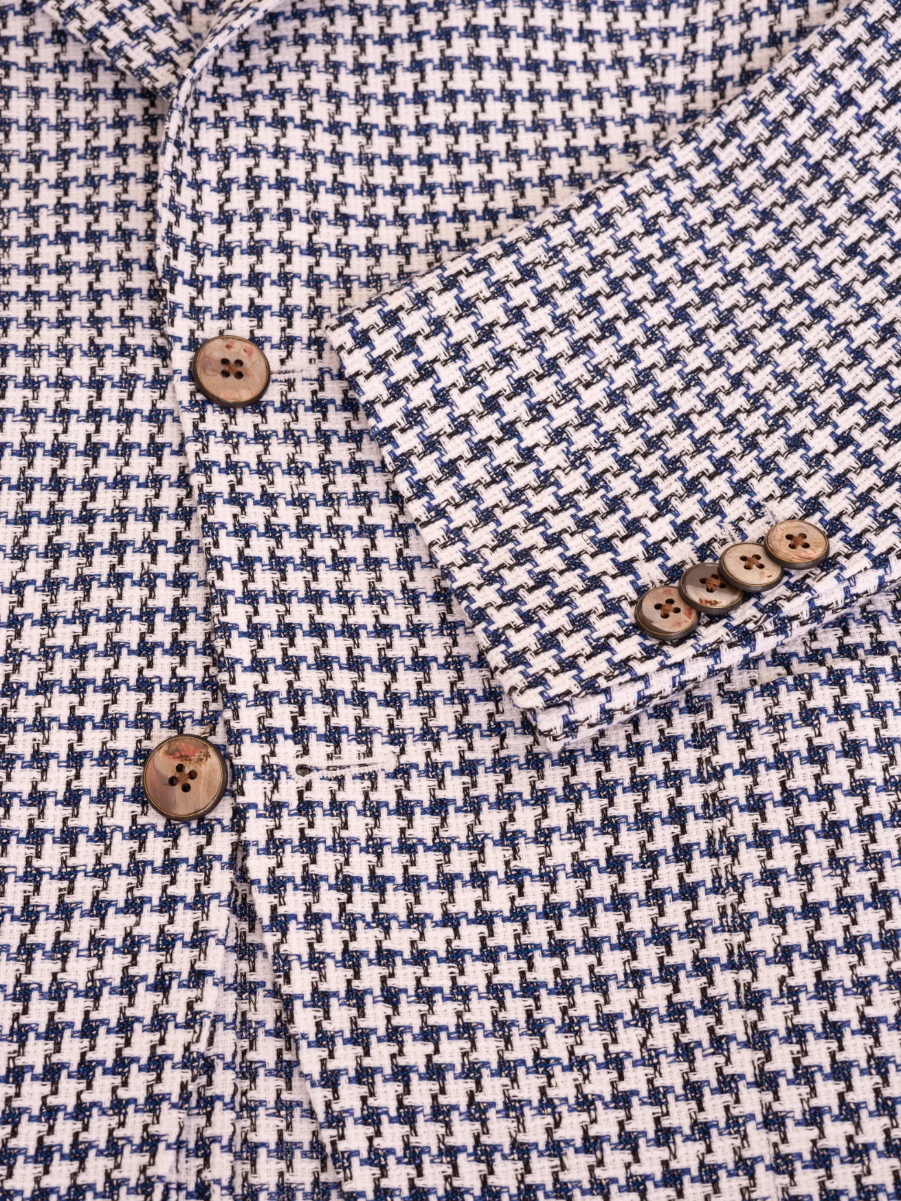 Blazer - Blauw/Wit