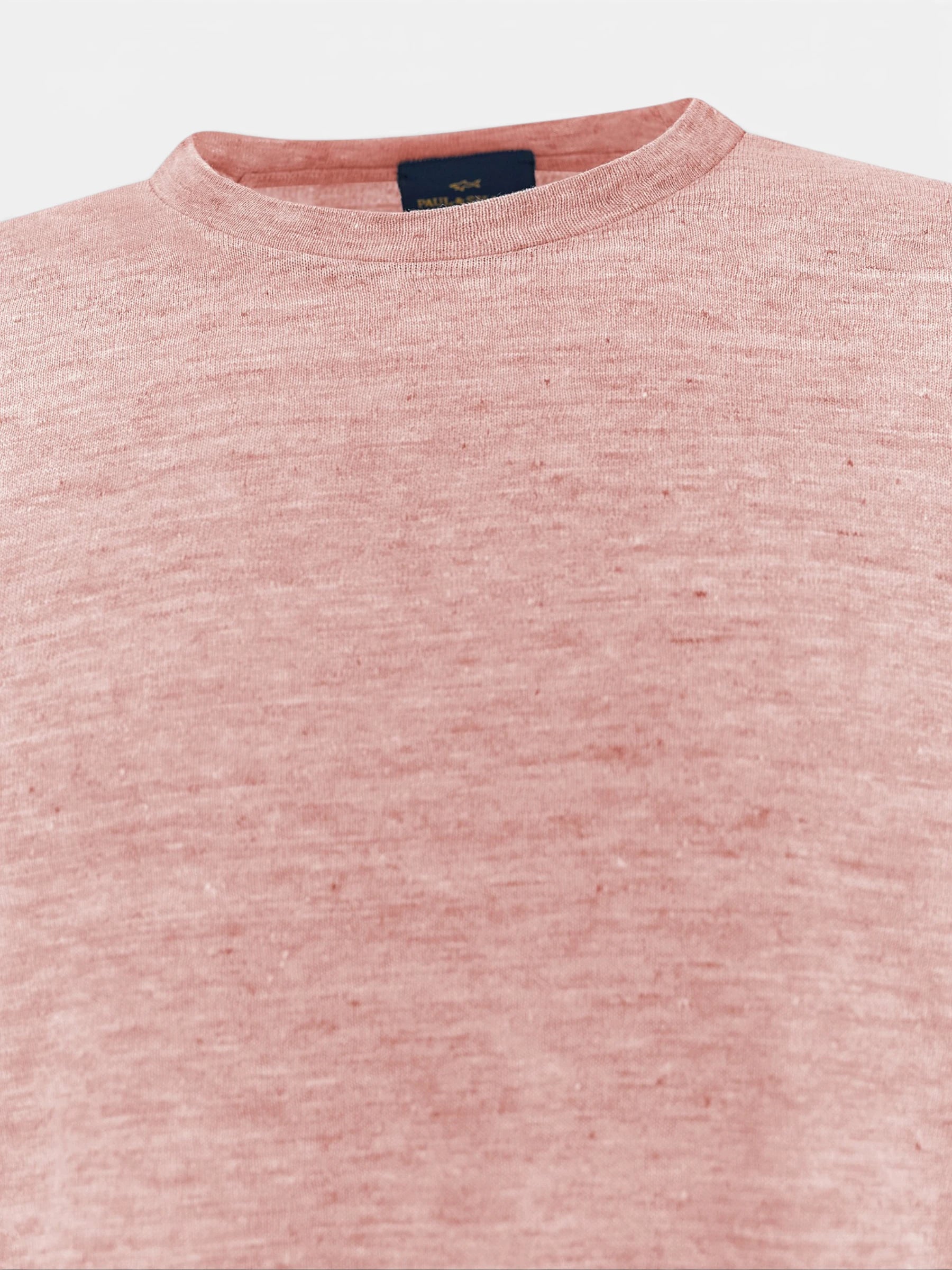 Pure Linen Jersey T-shirt - Roze