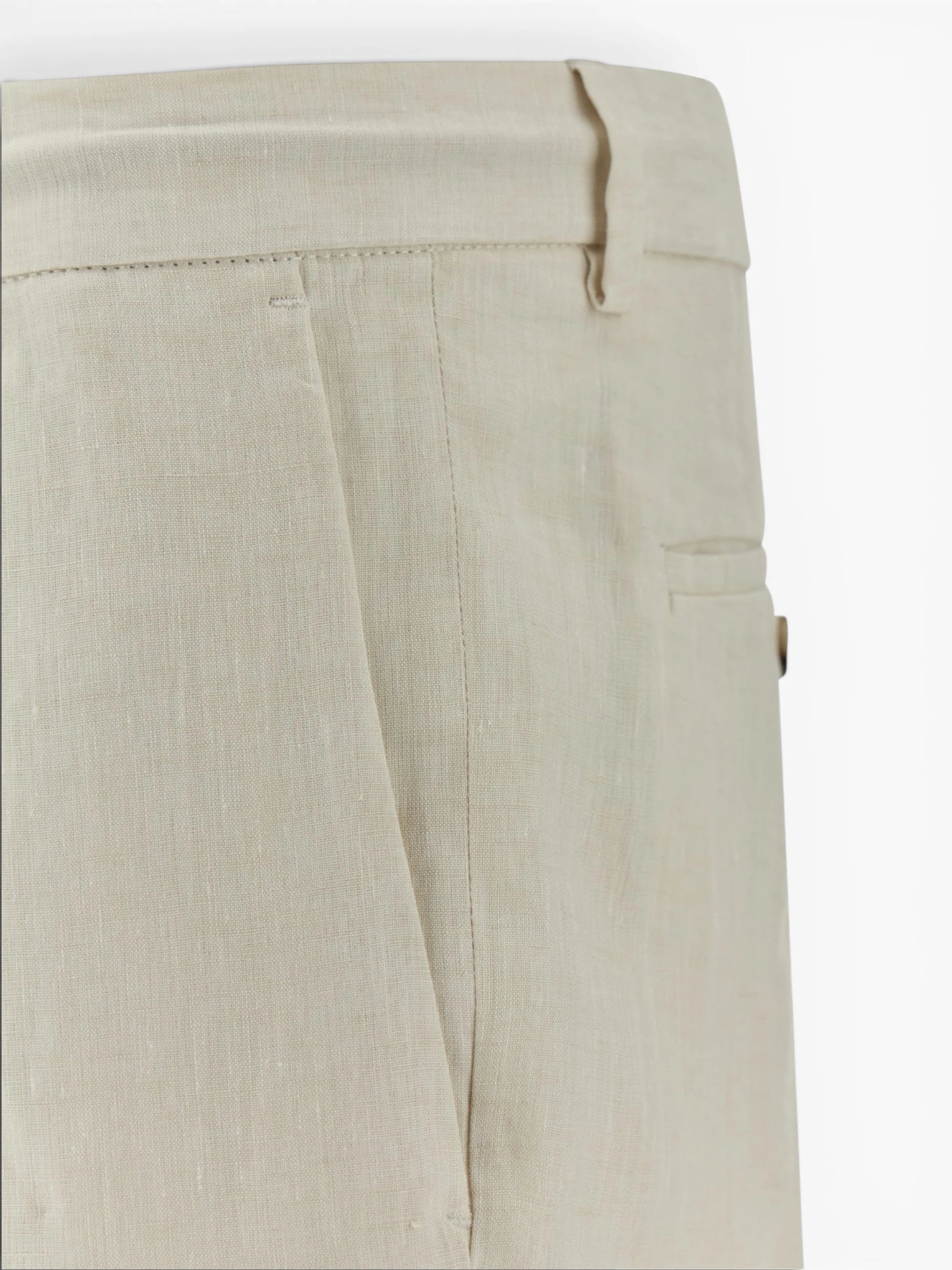 Linnen Chino Pantalon - Off White