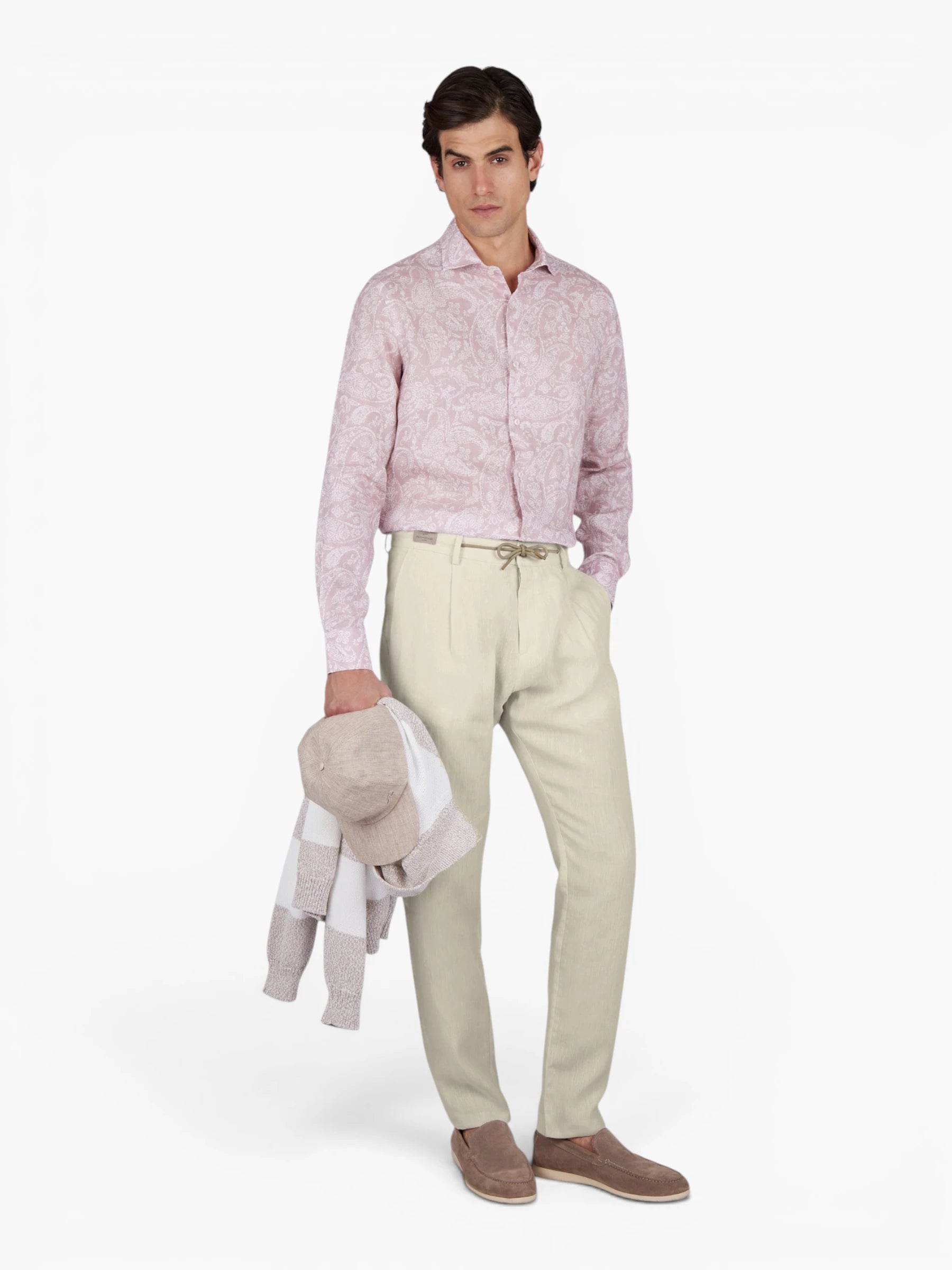 Linnen Chino Pantalon - Off White