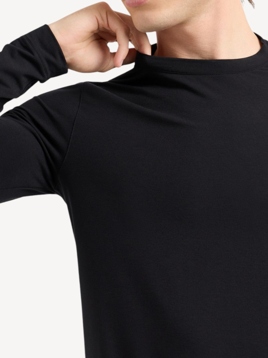 T-shirt Lange Mouw - Zwart