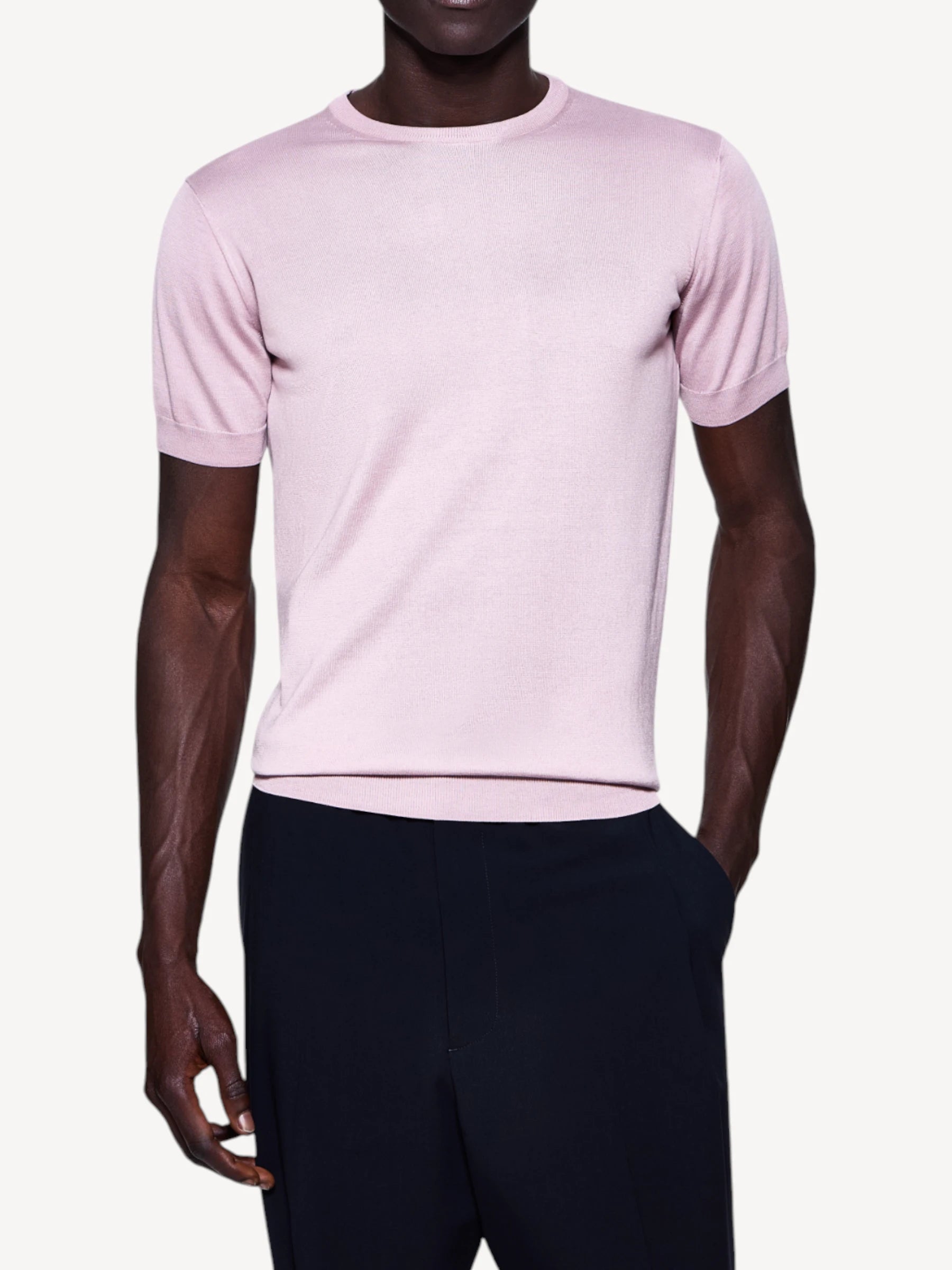 Knitted T-Shirt - Quartz