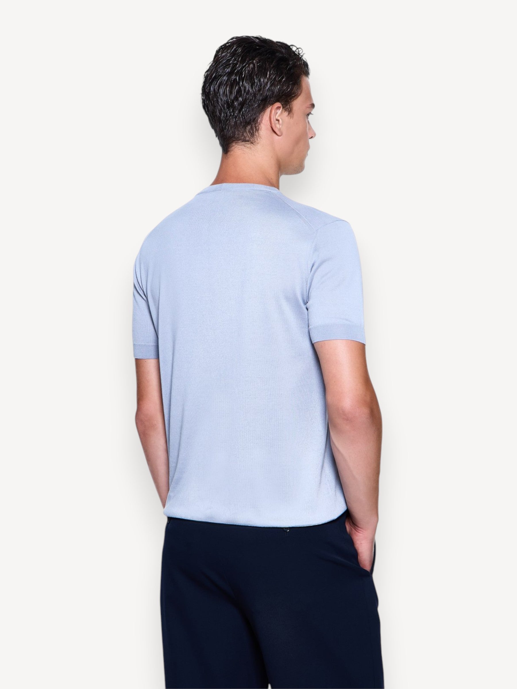 Silk Cotton T-Shirt - Purple