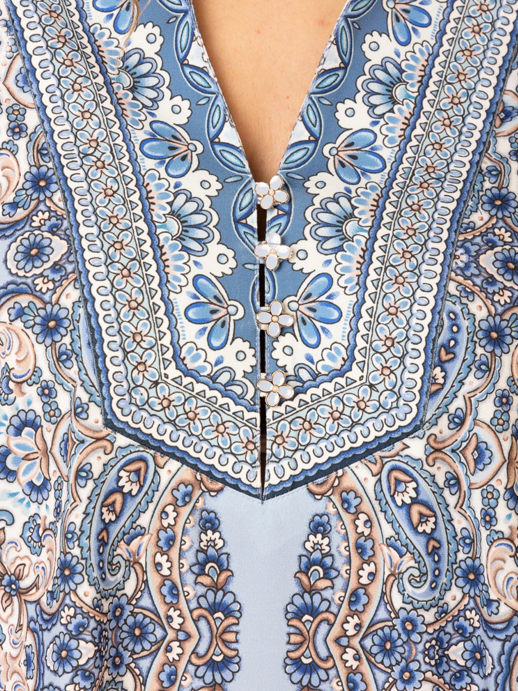 Alianna Jersey Top - Blauw