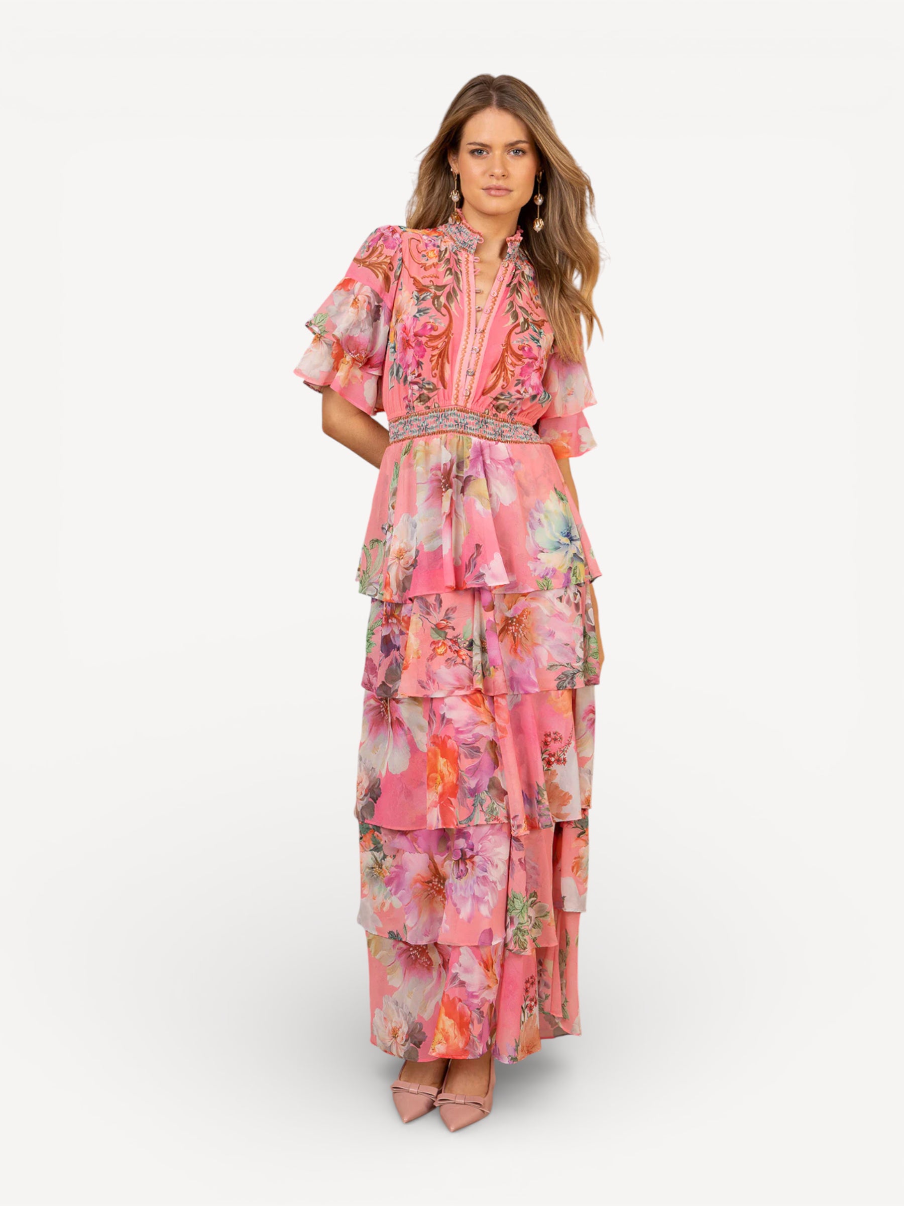 Itzayana Dress - Koraal