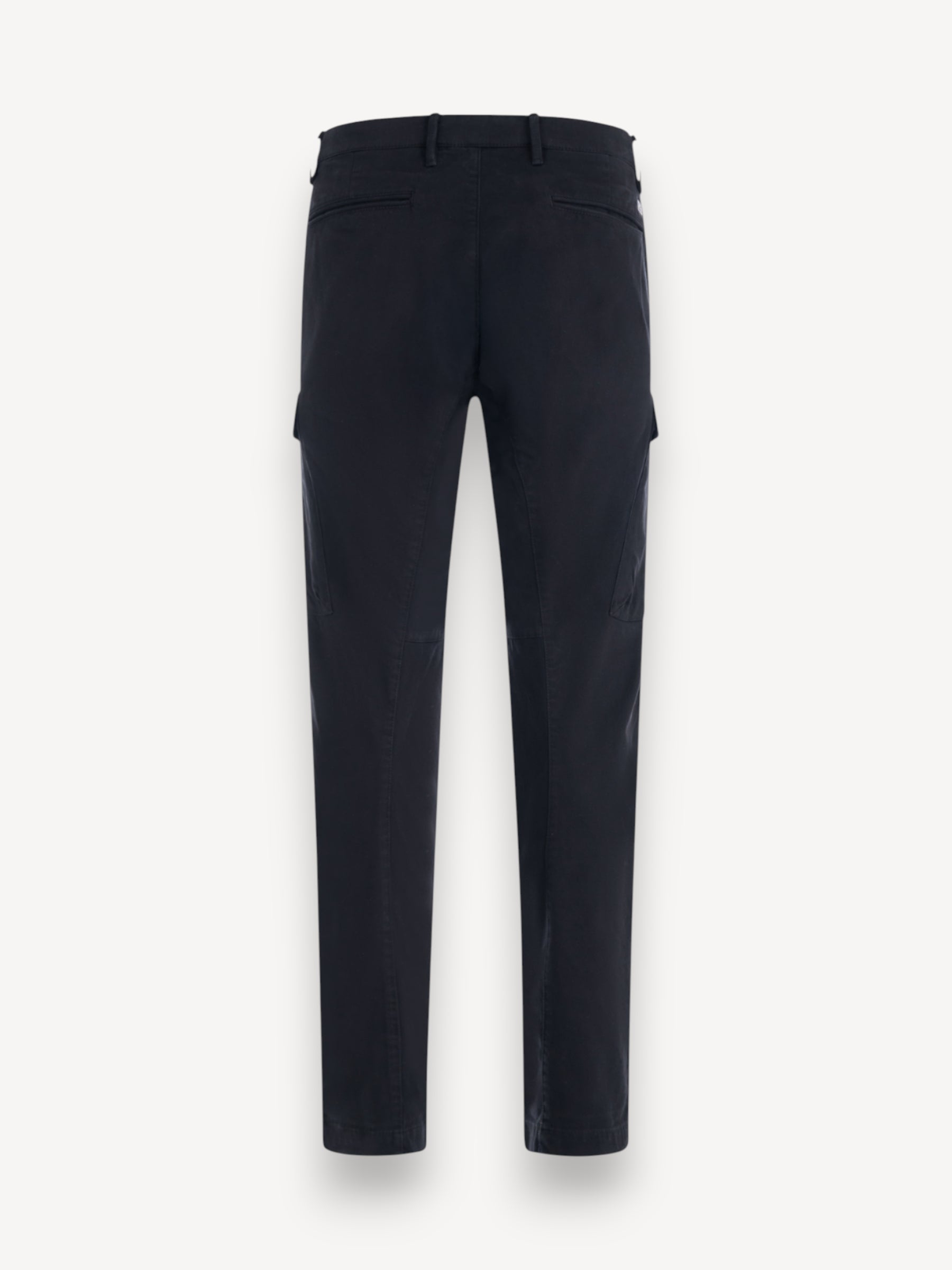 Stretch Satijn Cargo Pants - Zwart