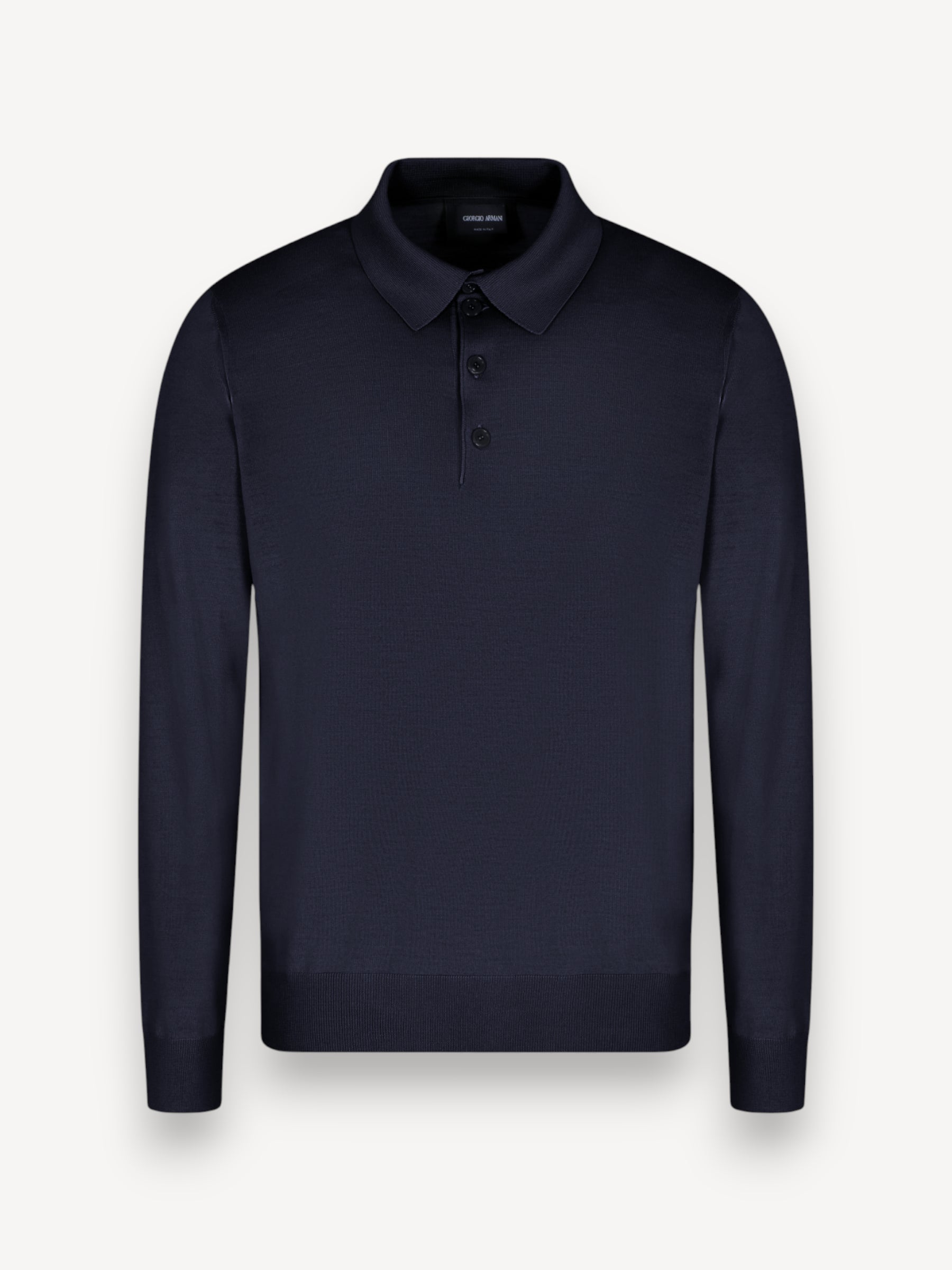 Virgin Wool Polo - Navy