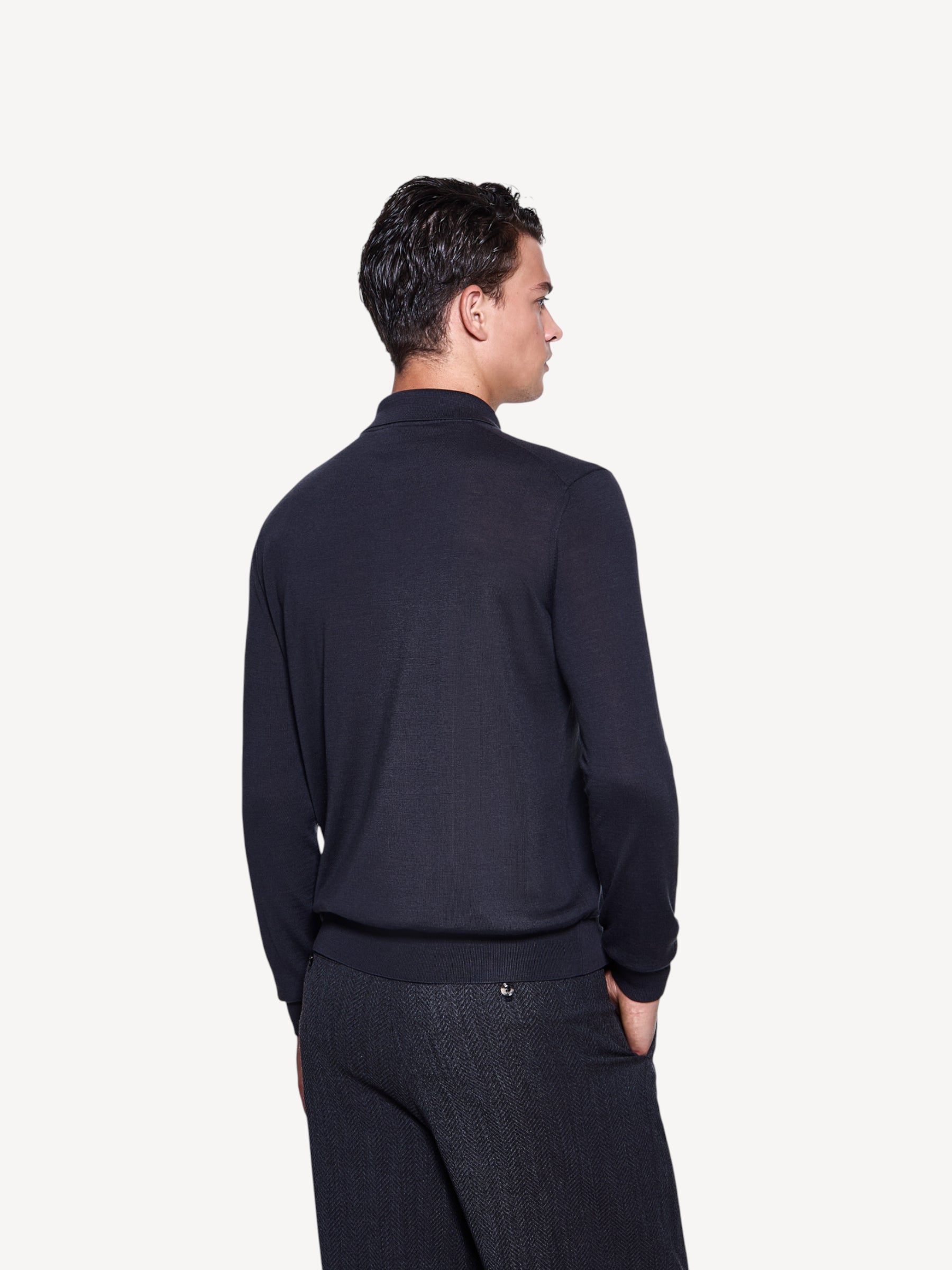 Virgin Wool Polo - Antraciet