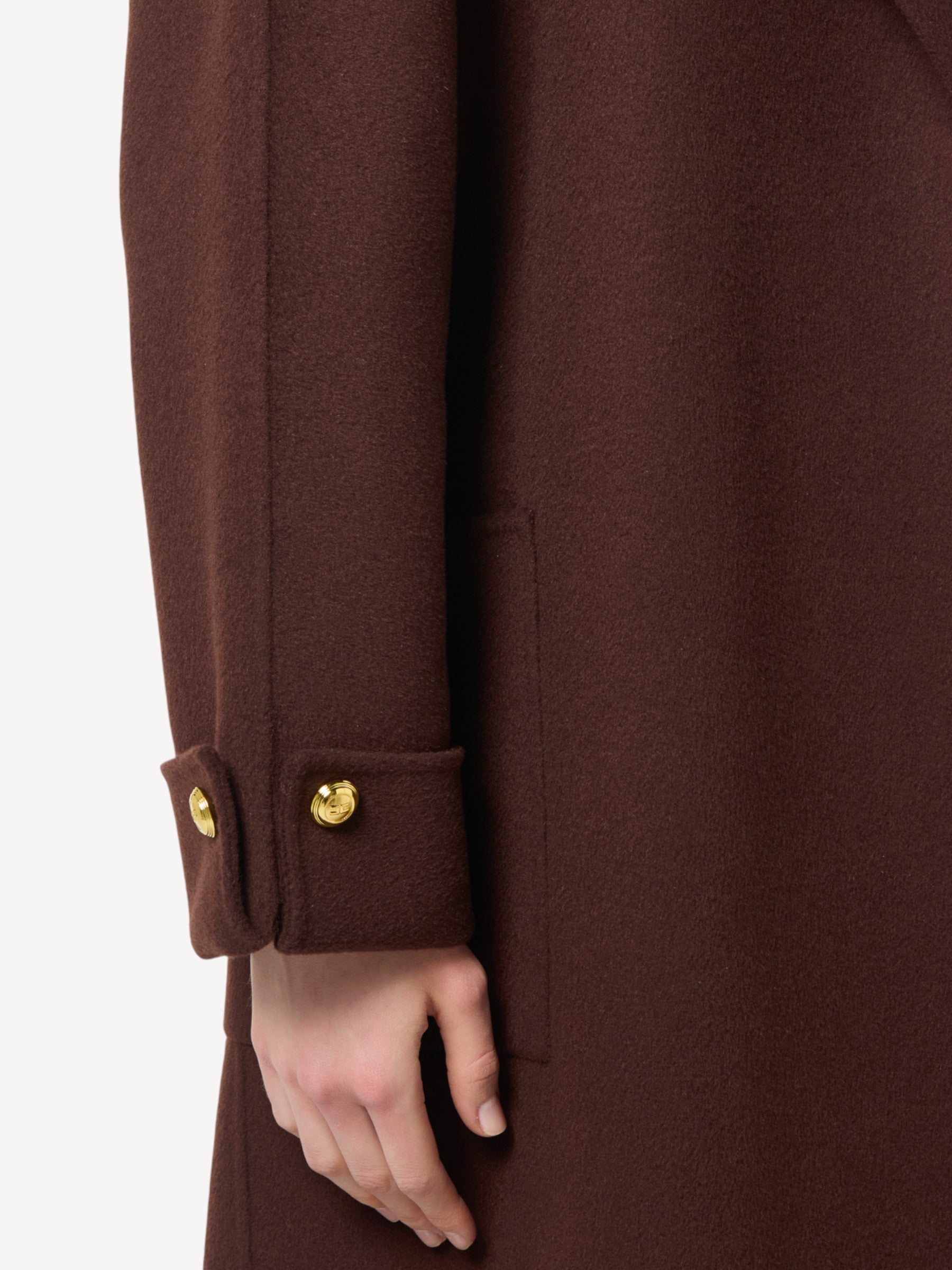 Double Wool Coat - Coffee