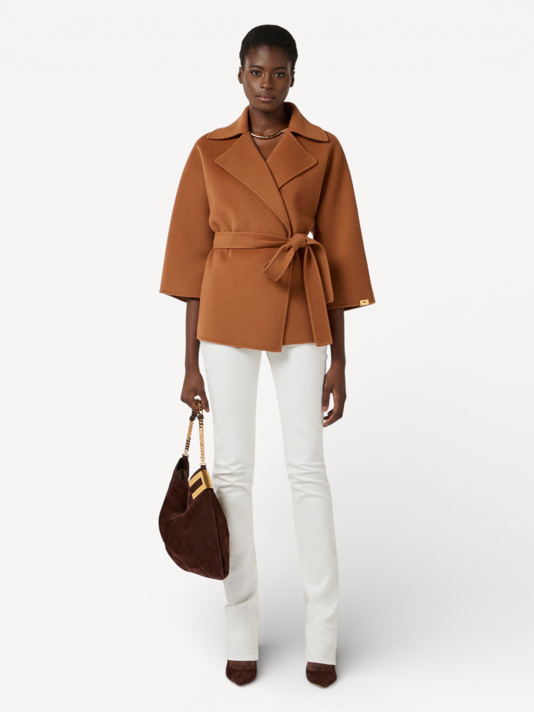 Wool Trenchcoat - Cognac
