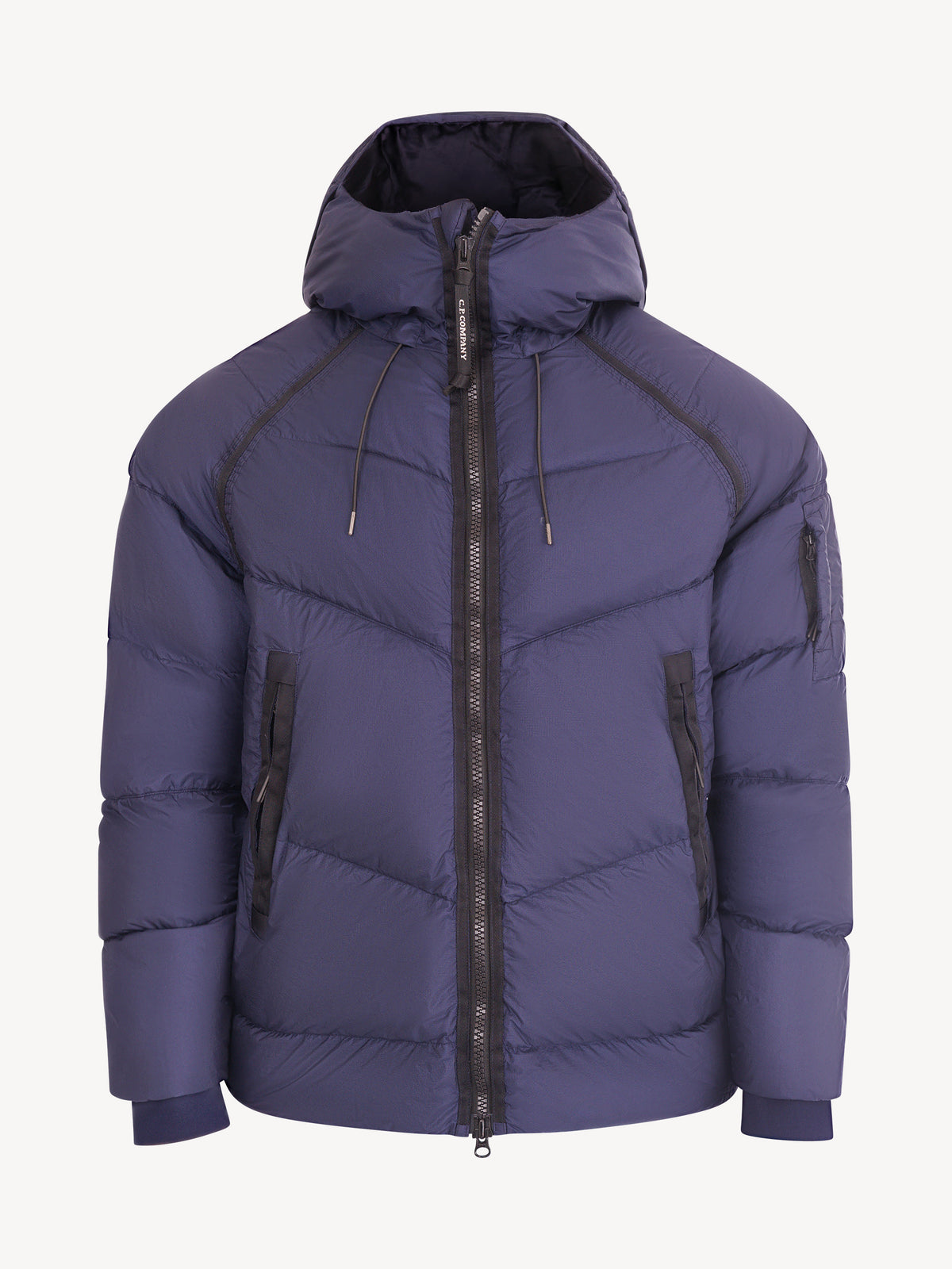 C.P. Company Down Shield Lens Hooded Puffer - Donkerblauw