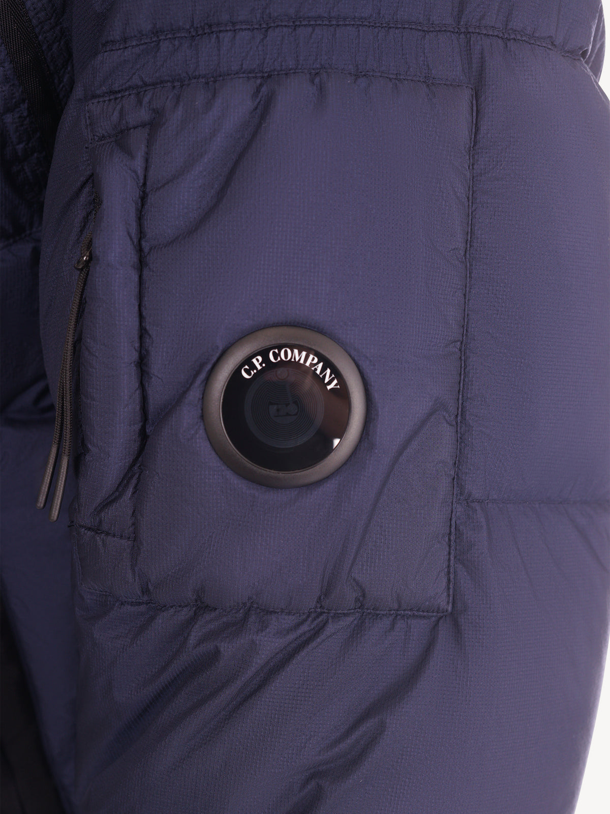 C.P. Company Down Shield Lens Hooded Puffer - Donkerblauw