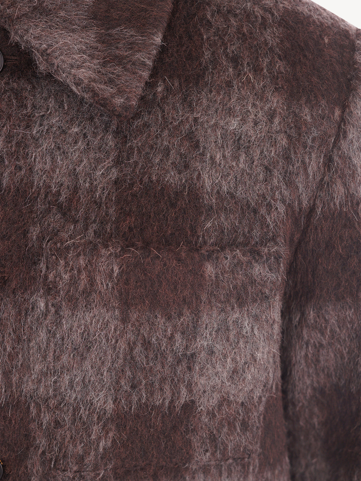 Amaranto Flanellen Geruit Overshirt - Geruit Taupe
