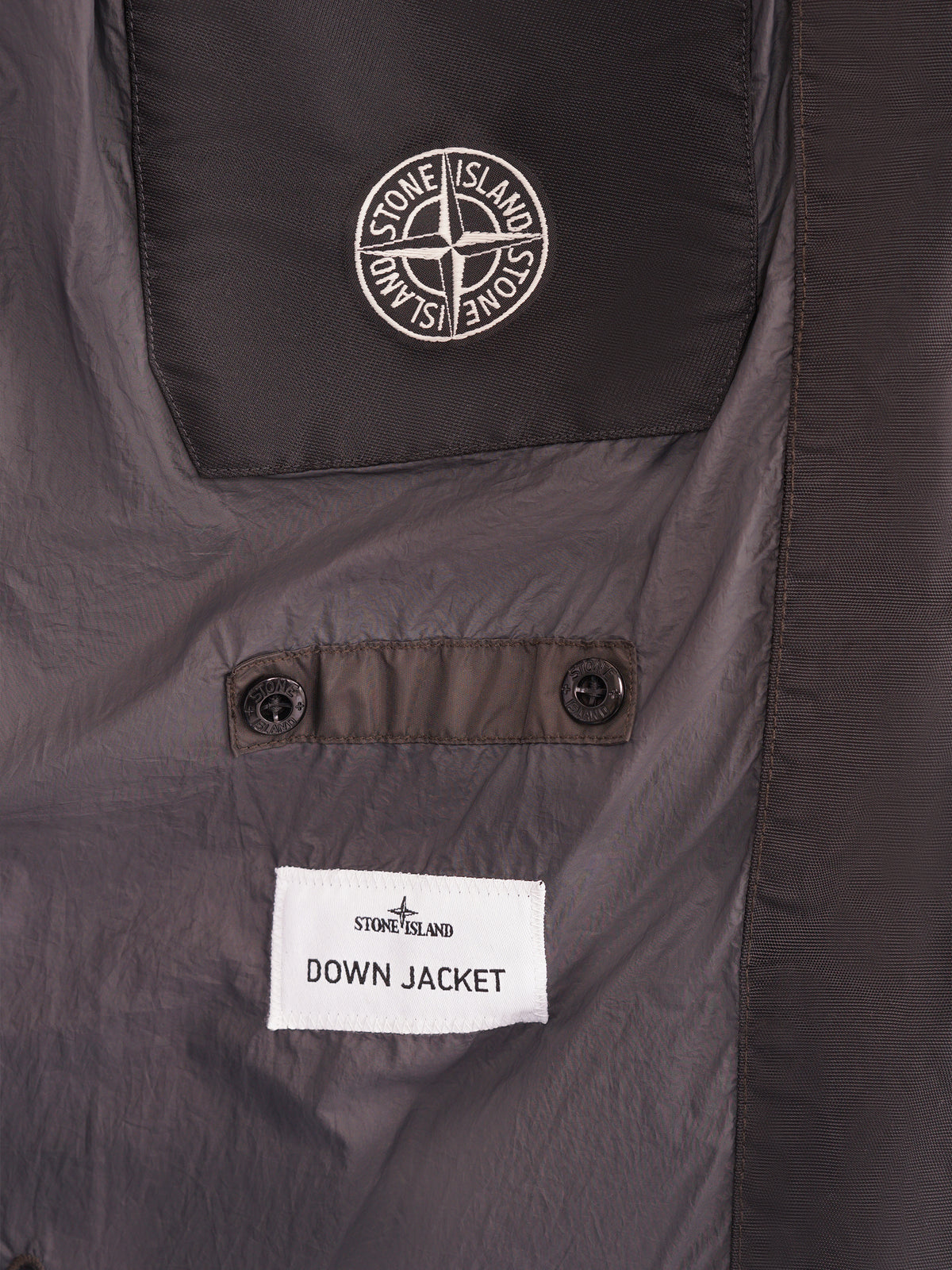 Stone Island Crinkle Reps NY Donsjas - Donkergrijs