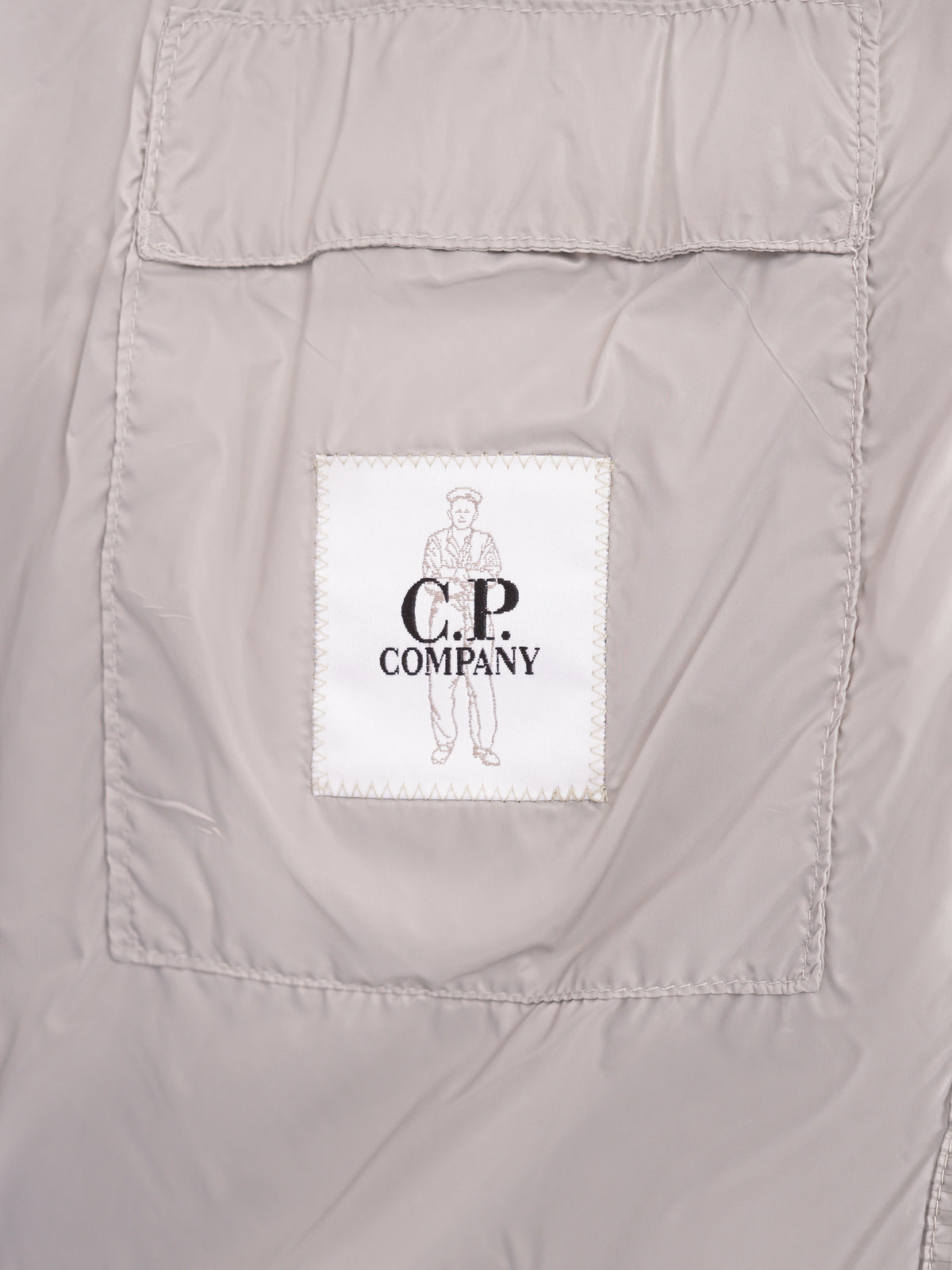 C.P. Company D.D. Shell Hooded Puffer Jacket - Grijs