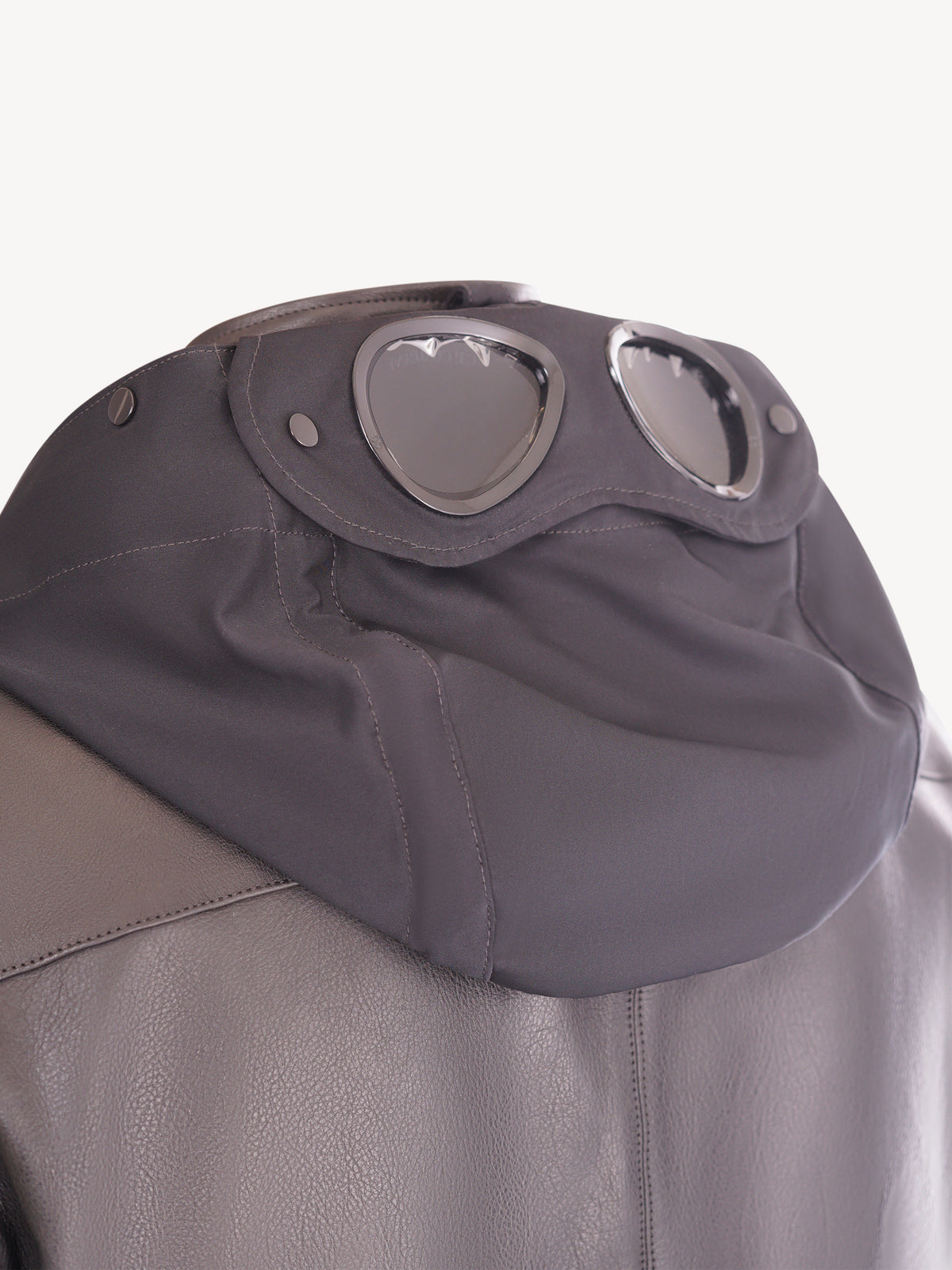 C.P Company La Mille Leather Jacket - Zwart