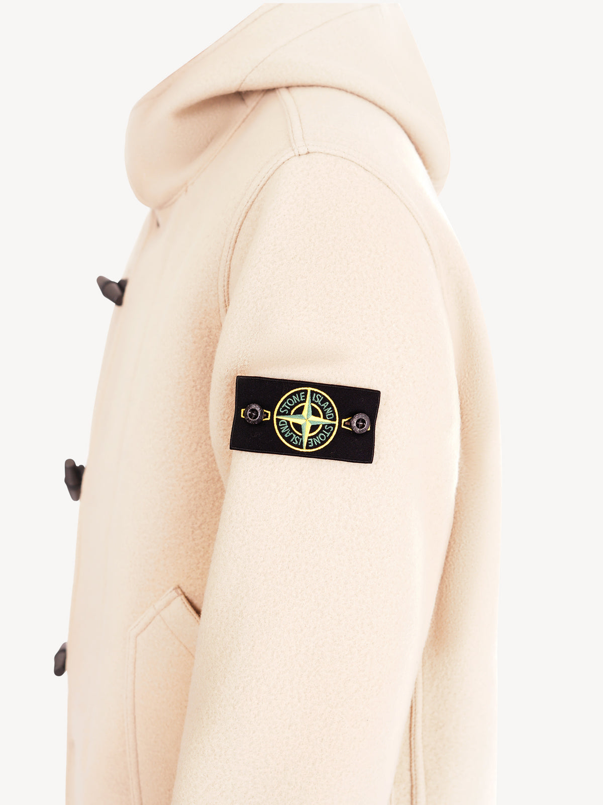 Stone Island Heavy Melton Korte Parka - Beige