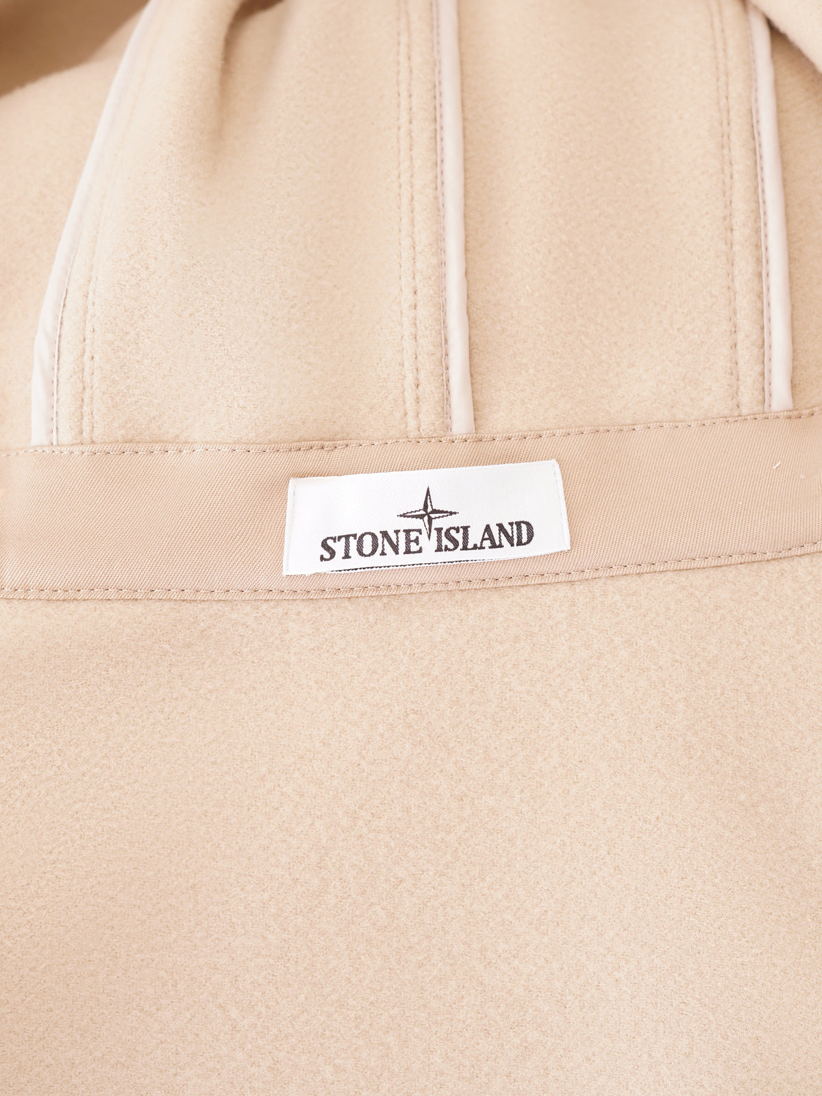 Stone Island Heavy Melton Korte Parka - Beige
