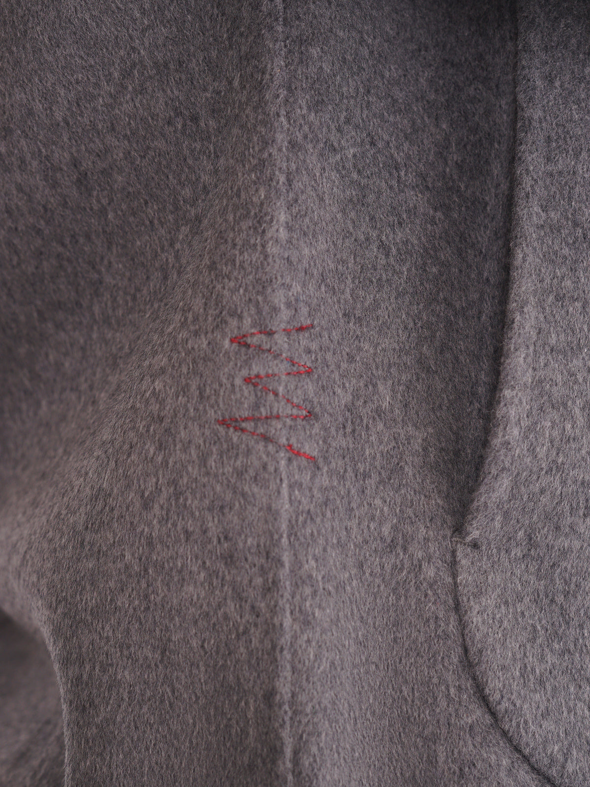 Amaránto Bomber jack in Wol en Cashmere - Grijs