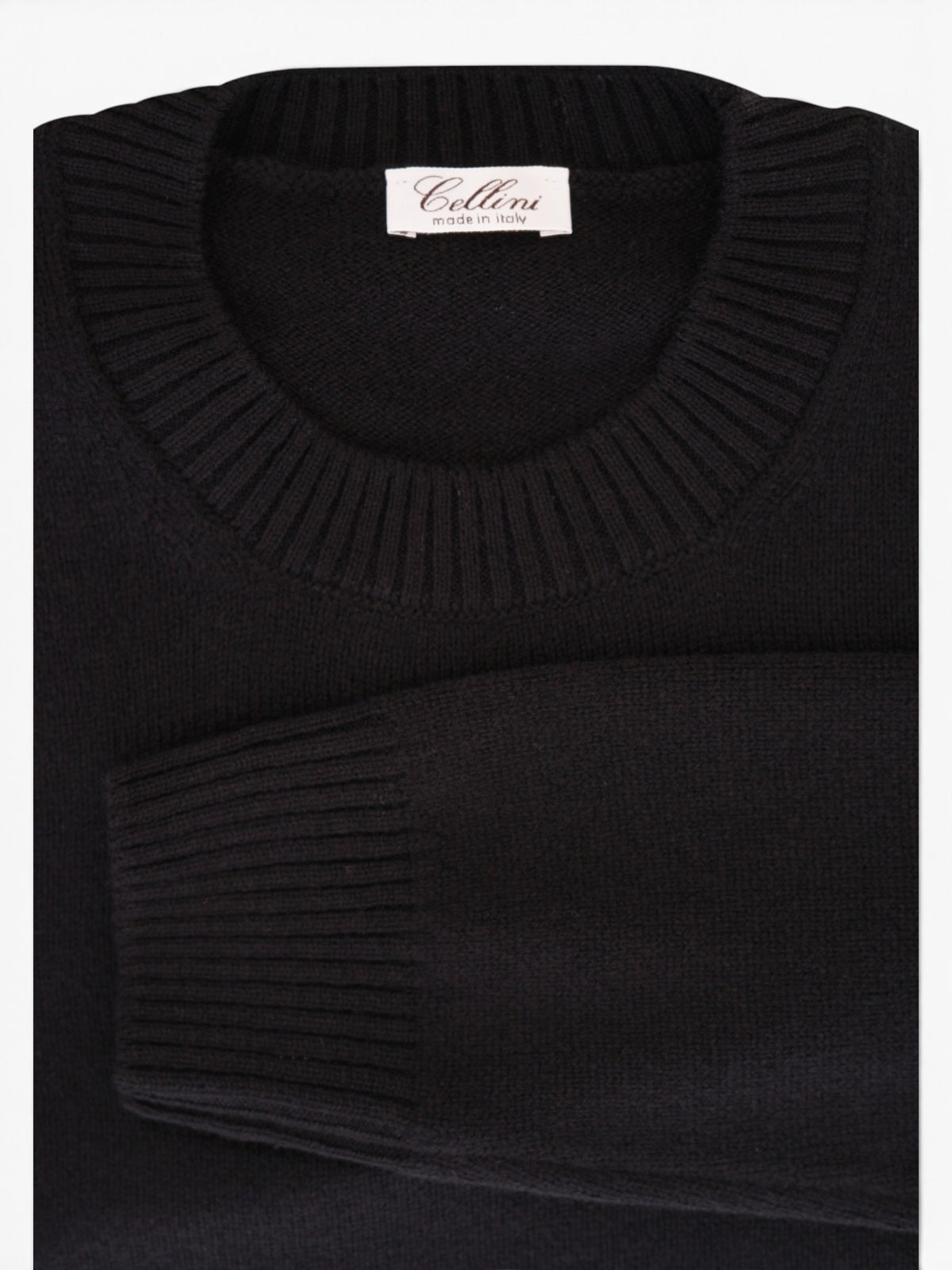 Cellini Trui round neck - Zwart