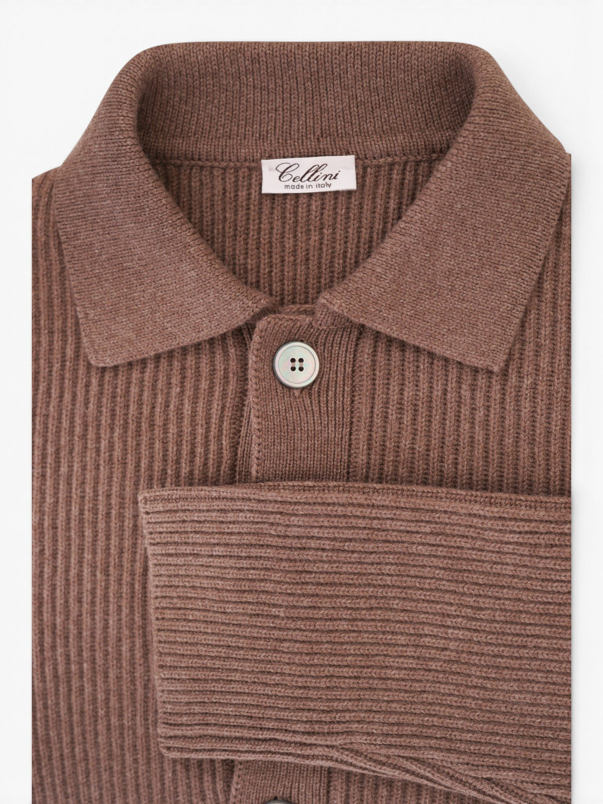 Cellini Knitted overshirt - Taupe