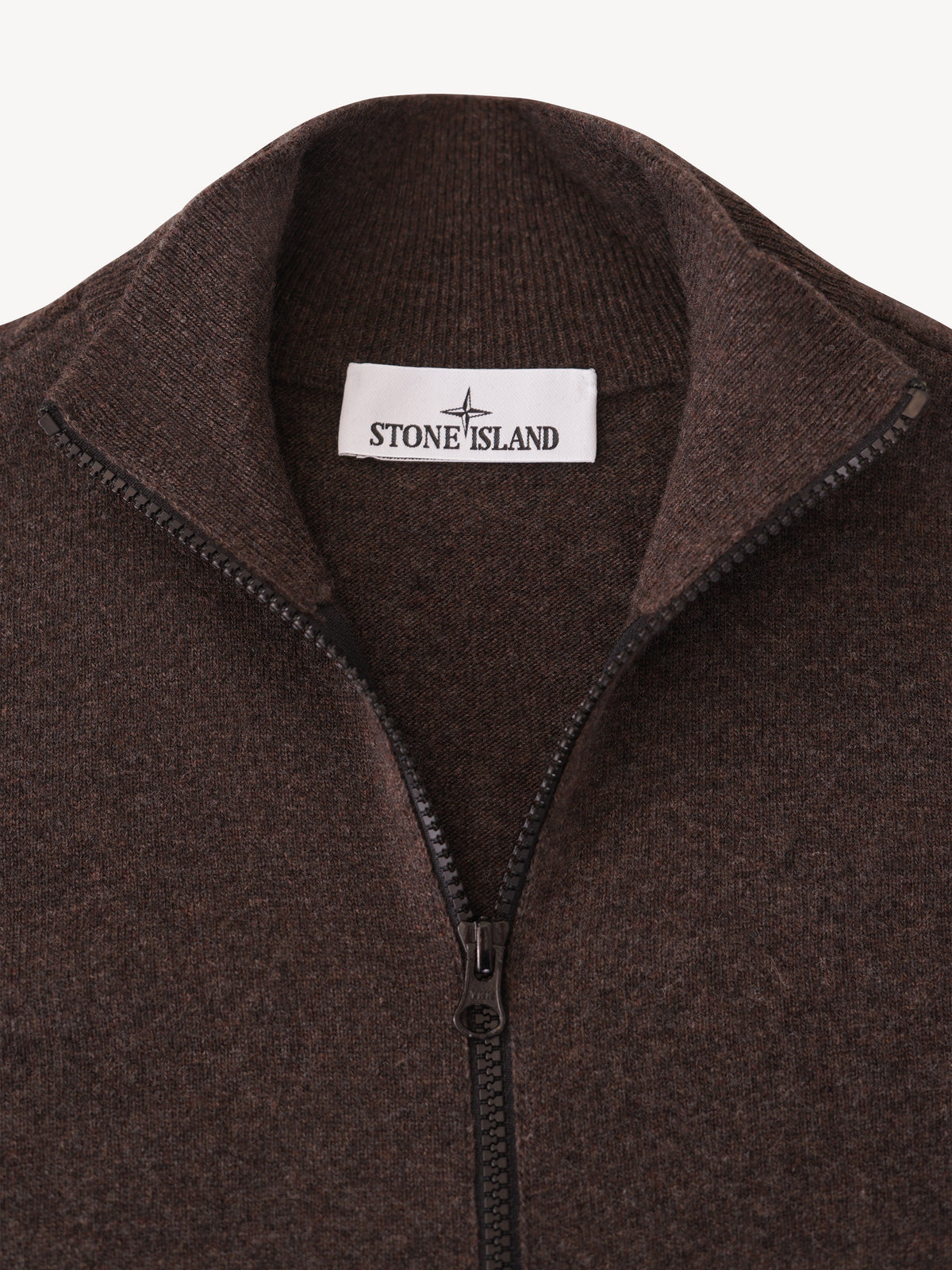 Stone Island Cardigan - Donkerbruin gemêleerd