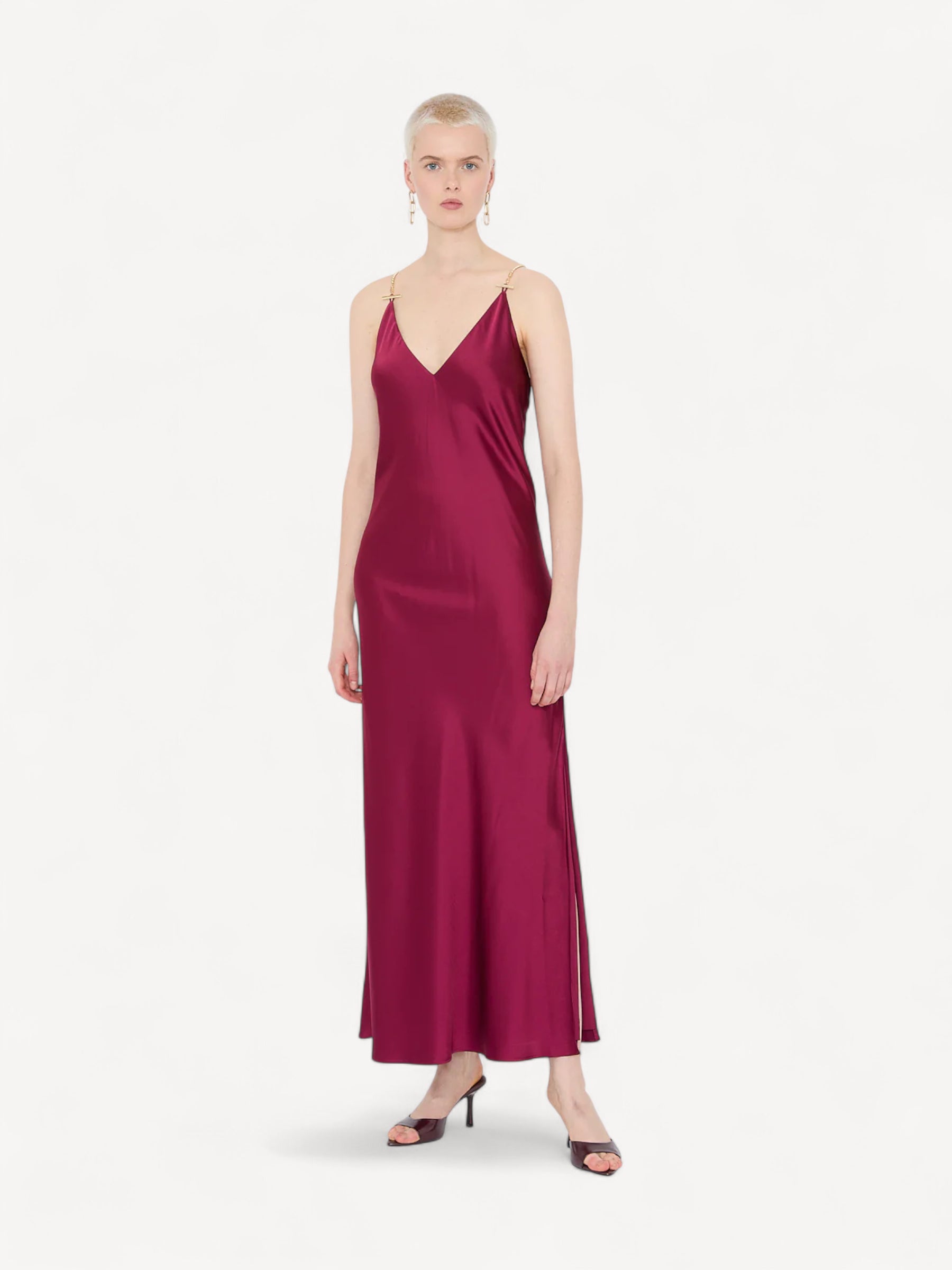 Selena Dress - Cherry Wine