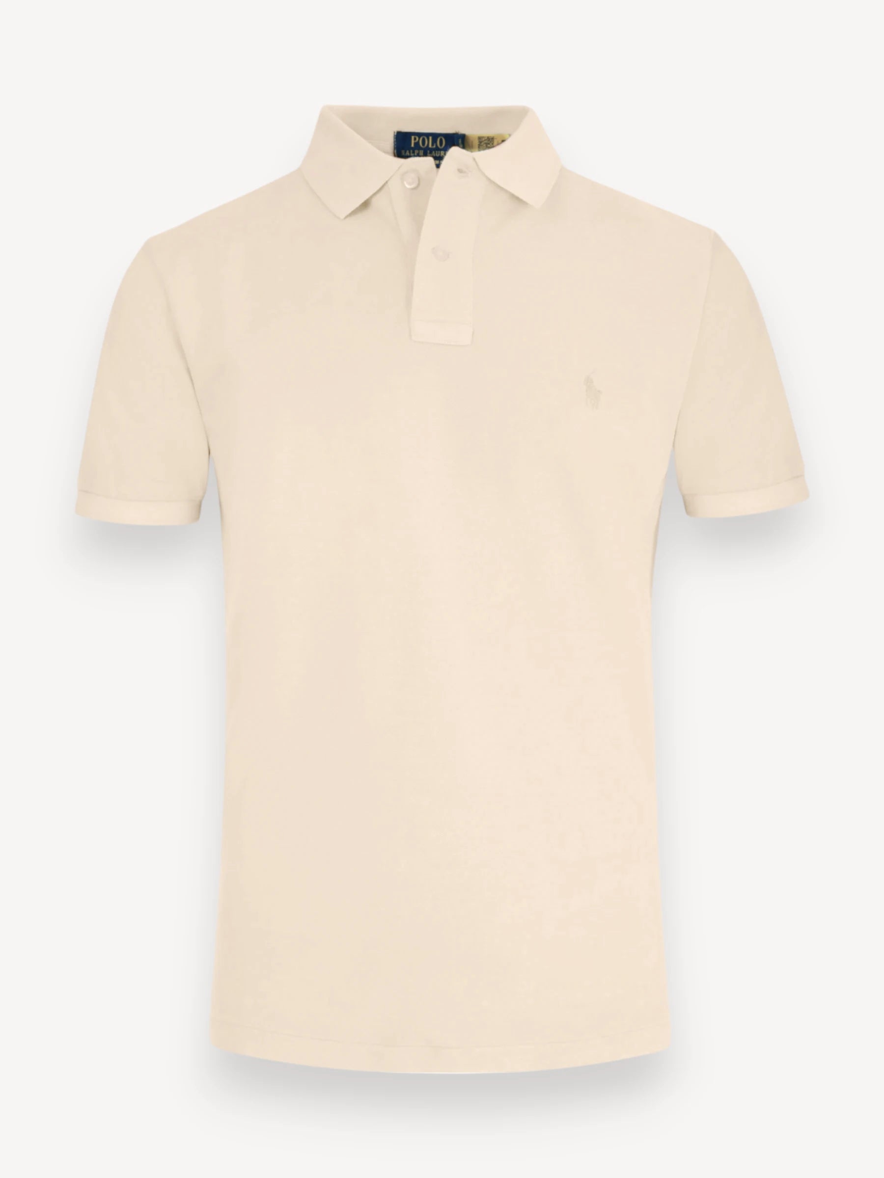 Garment Dyed Polo - Beige