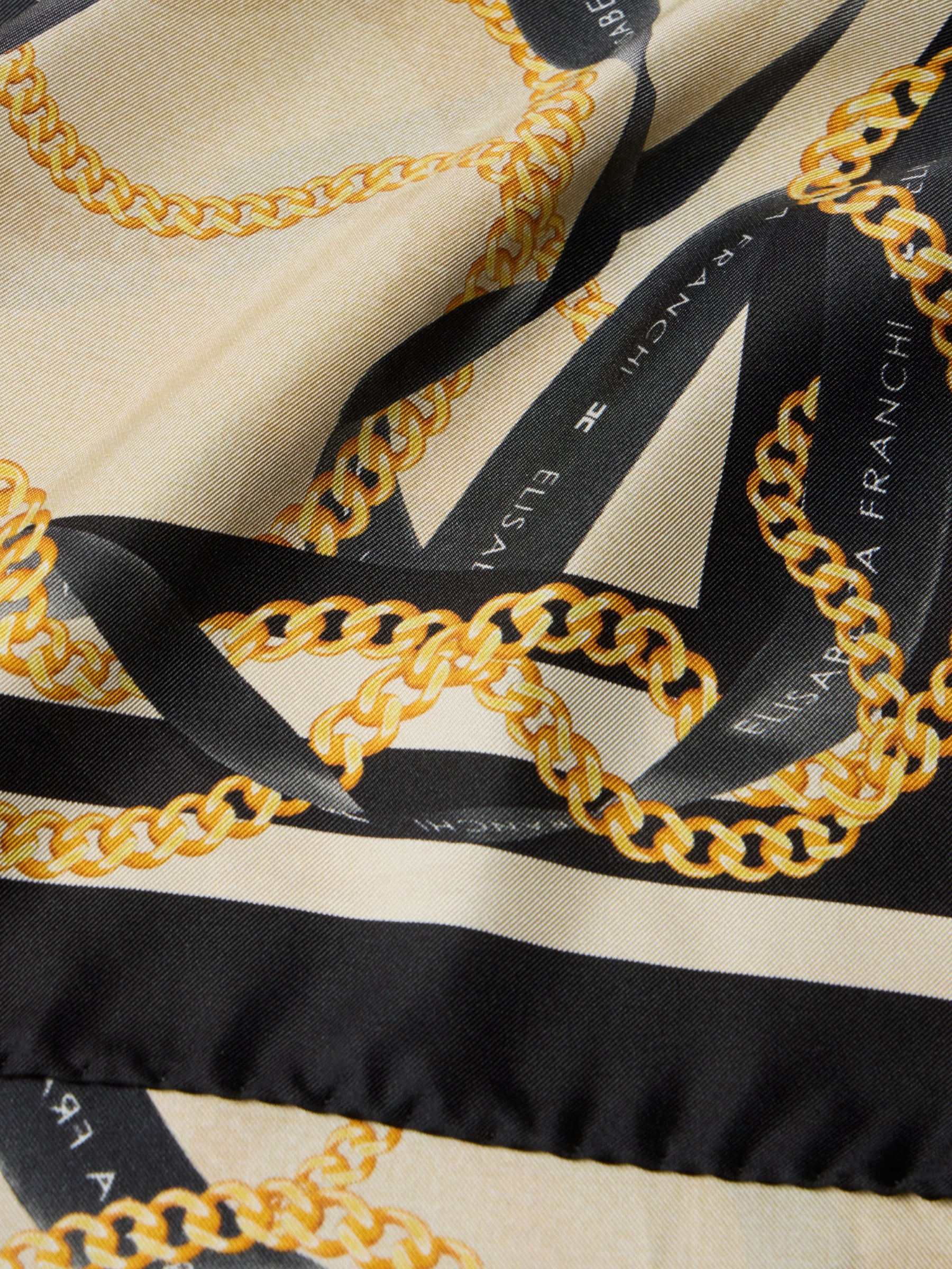 Silk-Twill Foulard Scarf - Creme