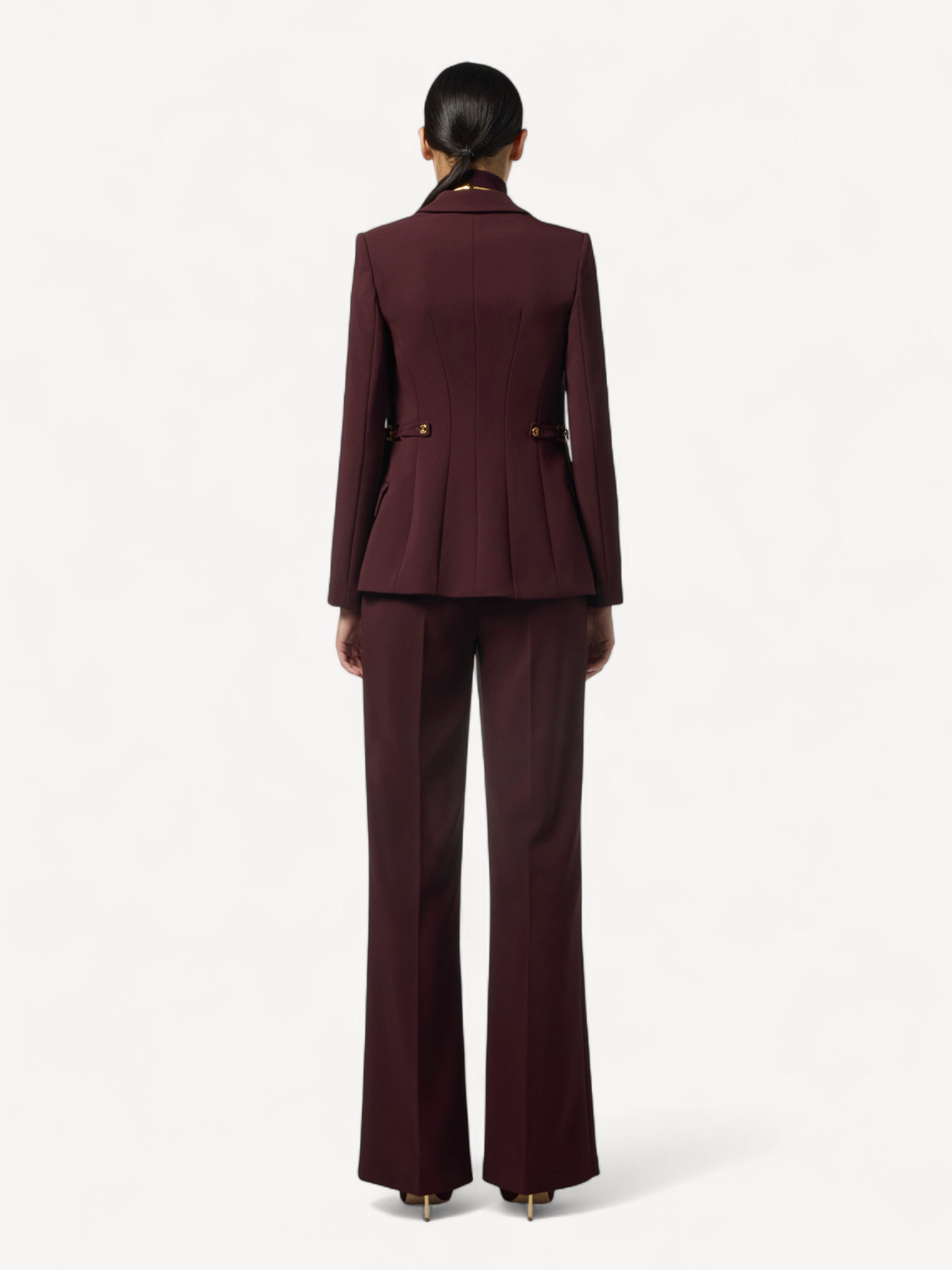 Crêpe Blazer - Merlot