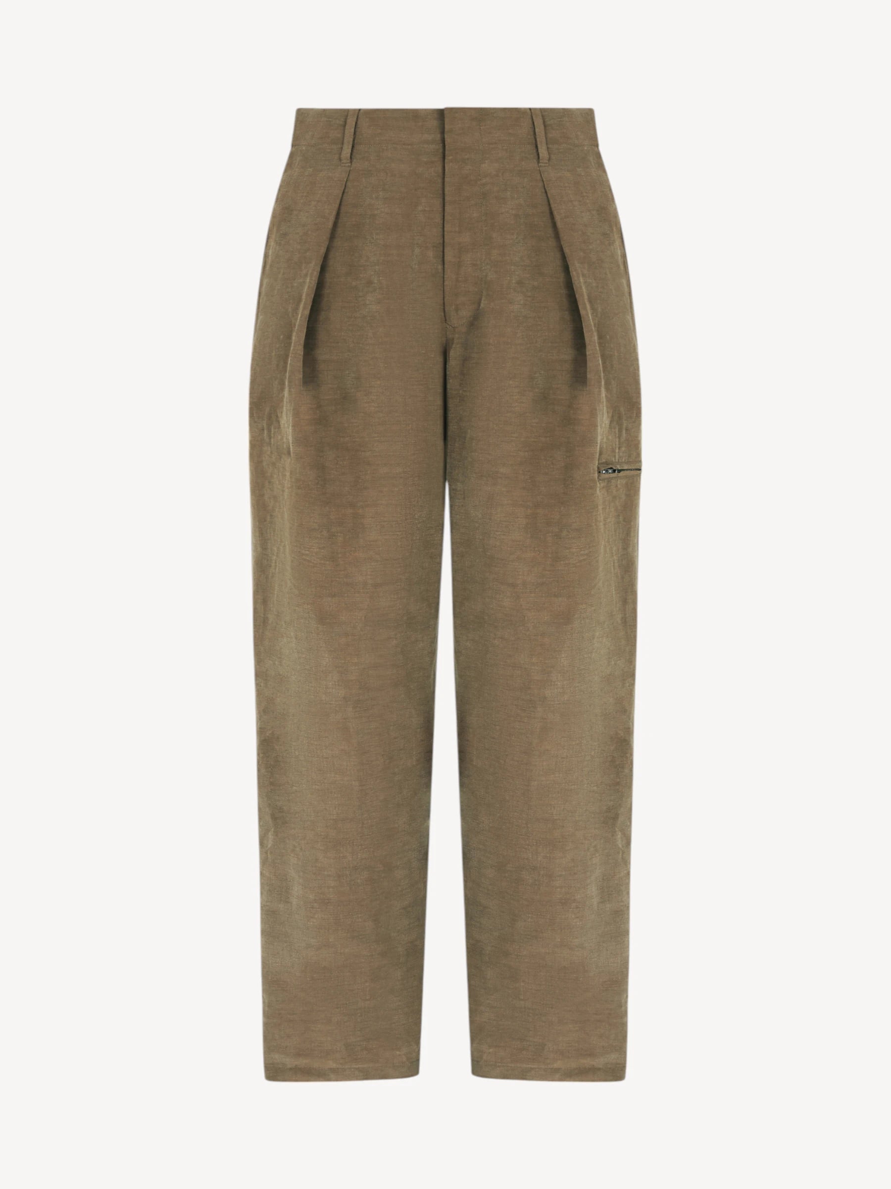 Lyocell Linnen Trousers - Brown