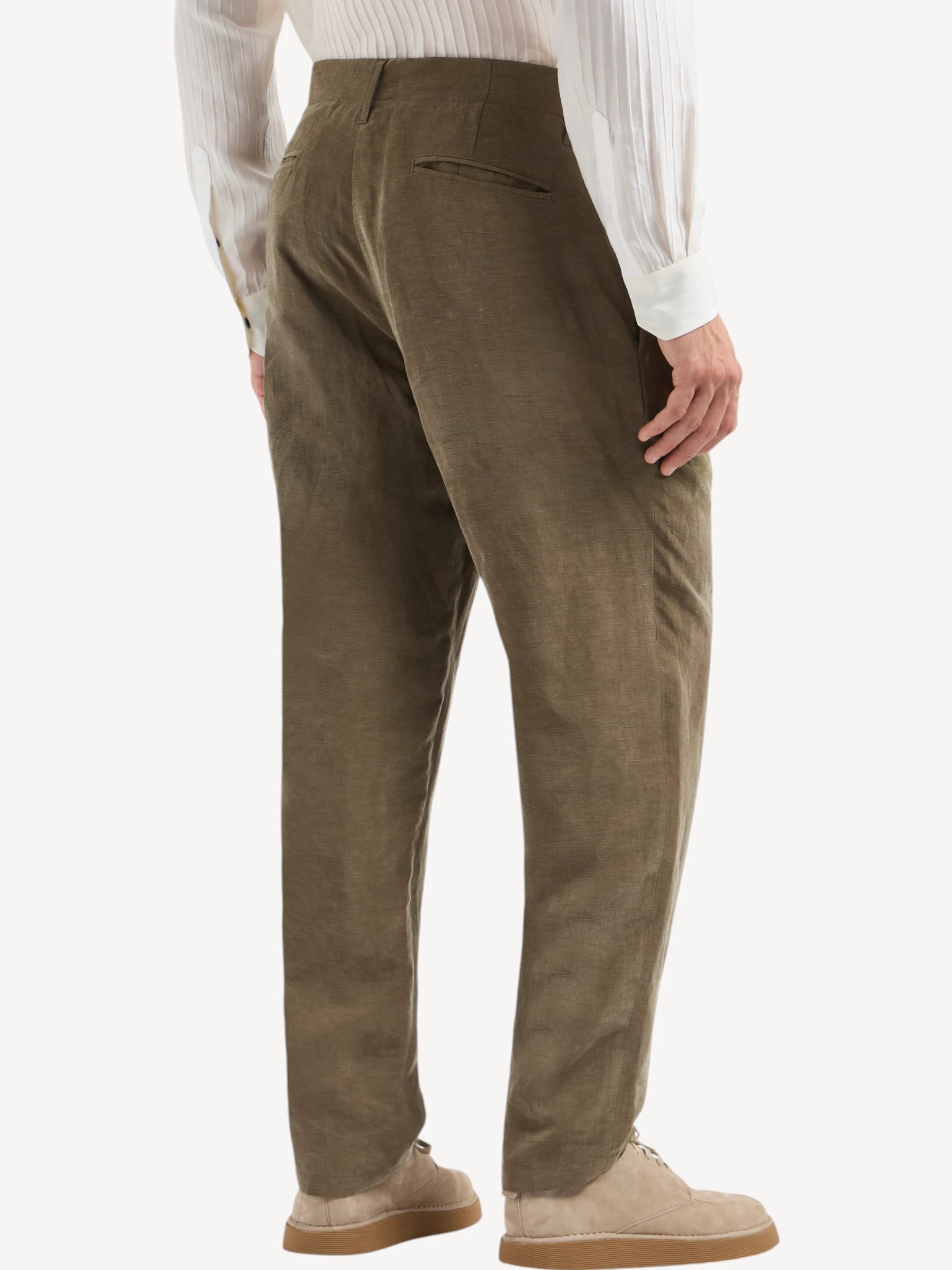 Lyocell Linnen Trousers - Brown
