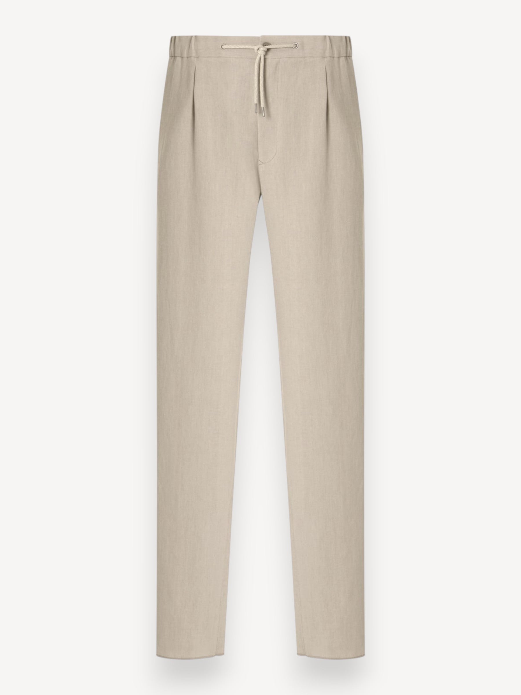 Linen-Canvas Trousers - Beige