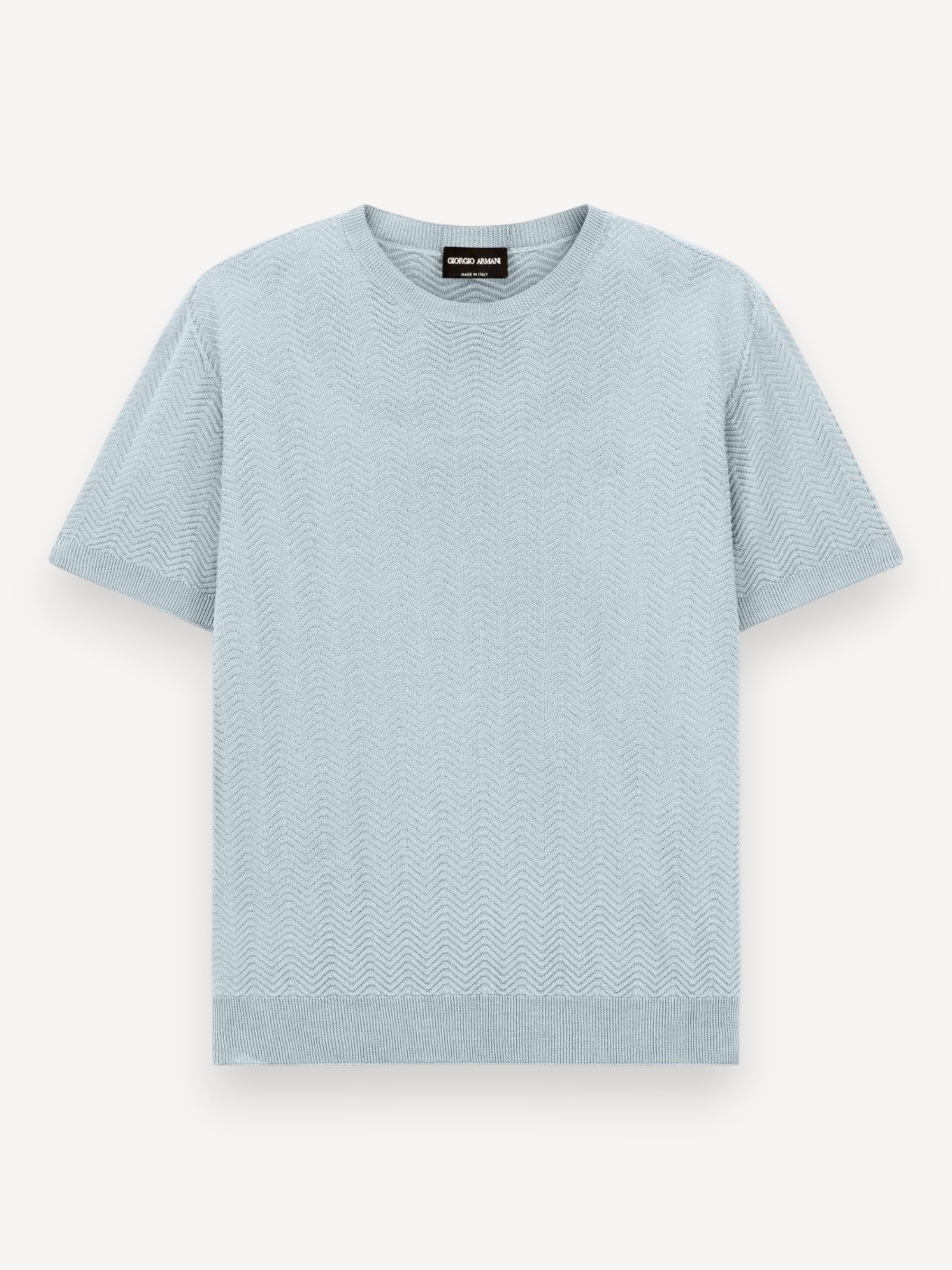 Cotton Silk T-Shirt - Grey