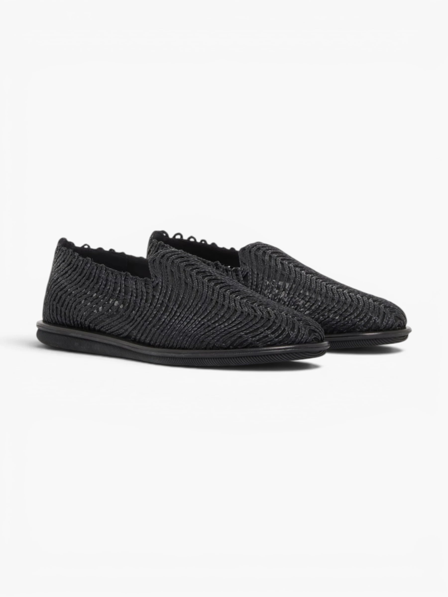 Woven Slipper - Nero