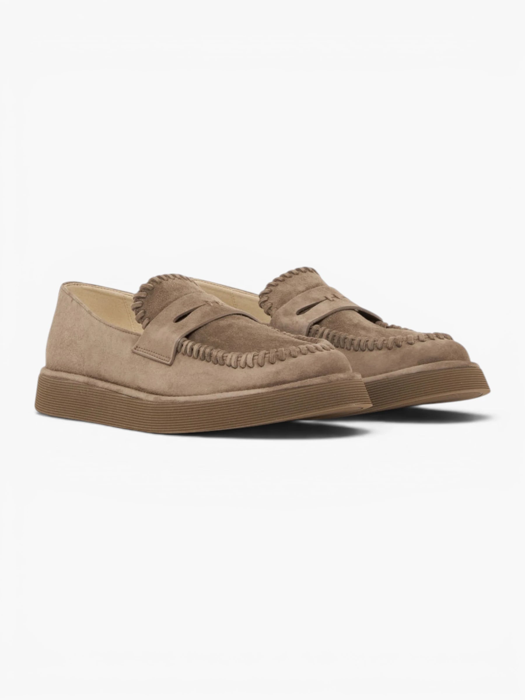 Suede Loafers - Licht beige