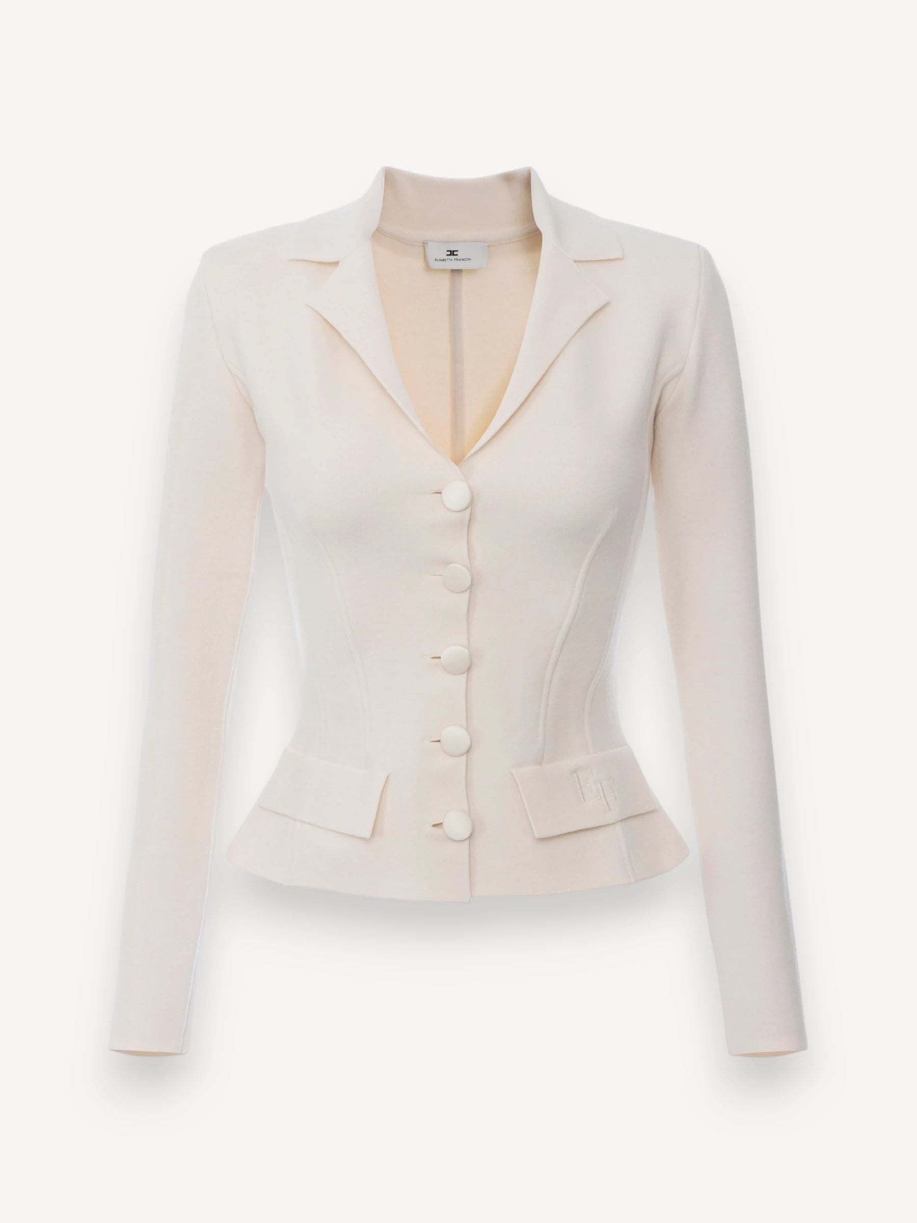 Gebreide Blazer - Milk