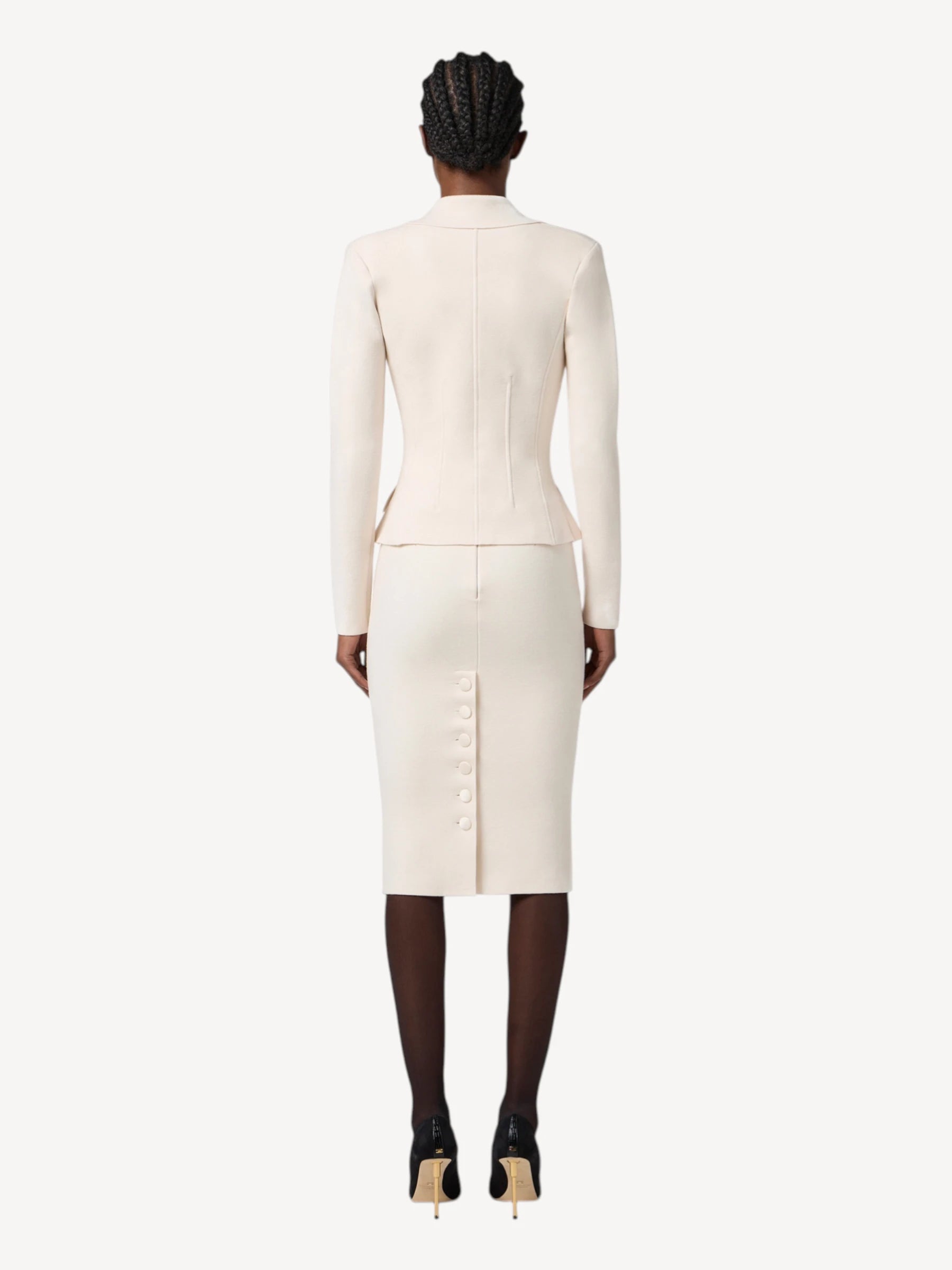 Gebreide Blazer - Milk