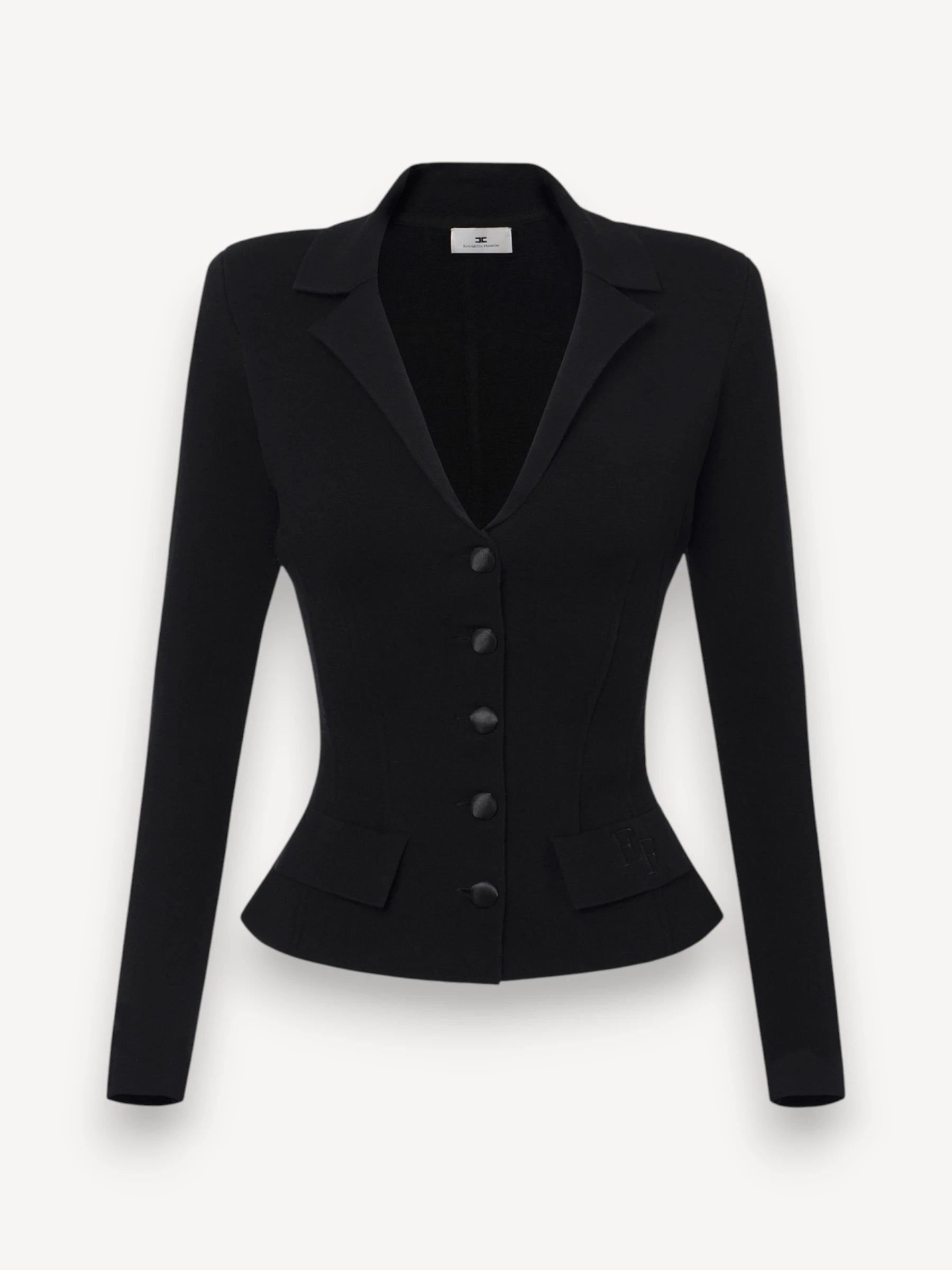 Gebreide Blazer - Zwart