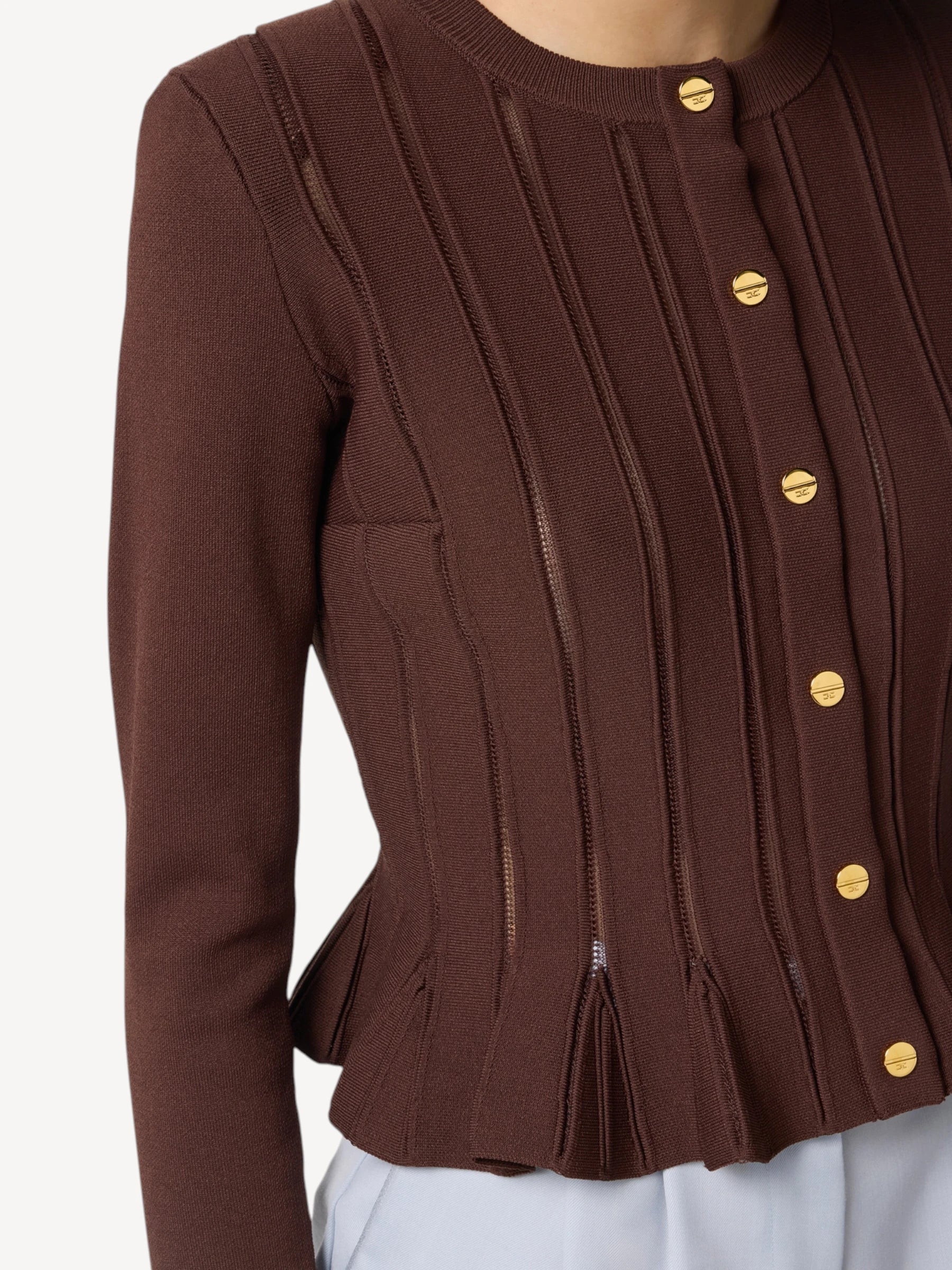 Gebreide Cardigan - Coffee
