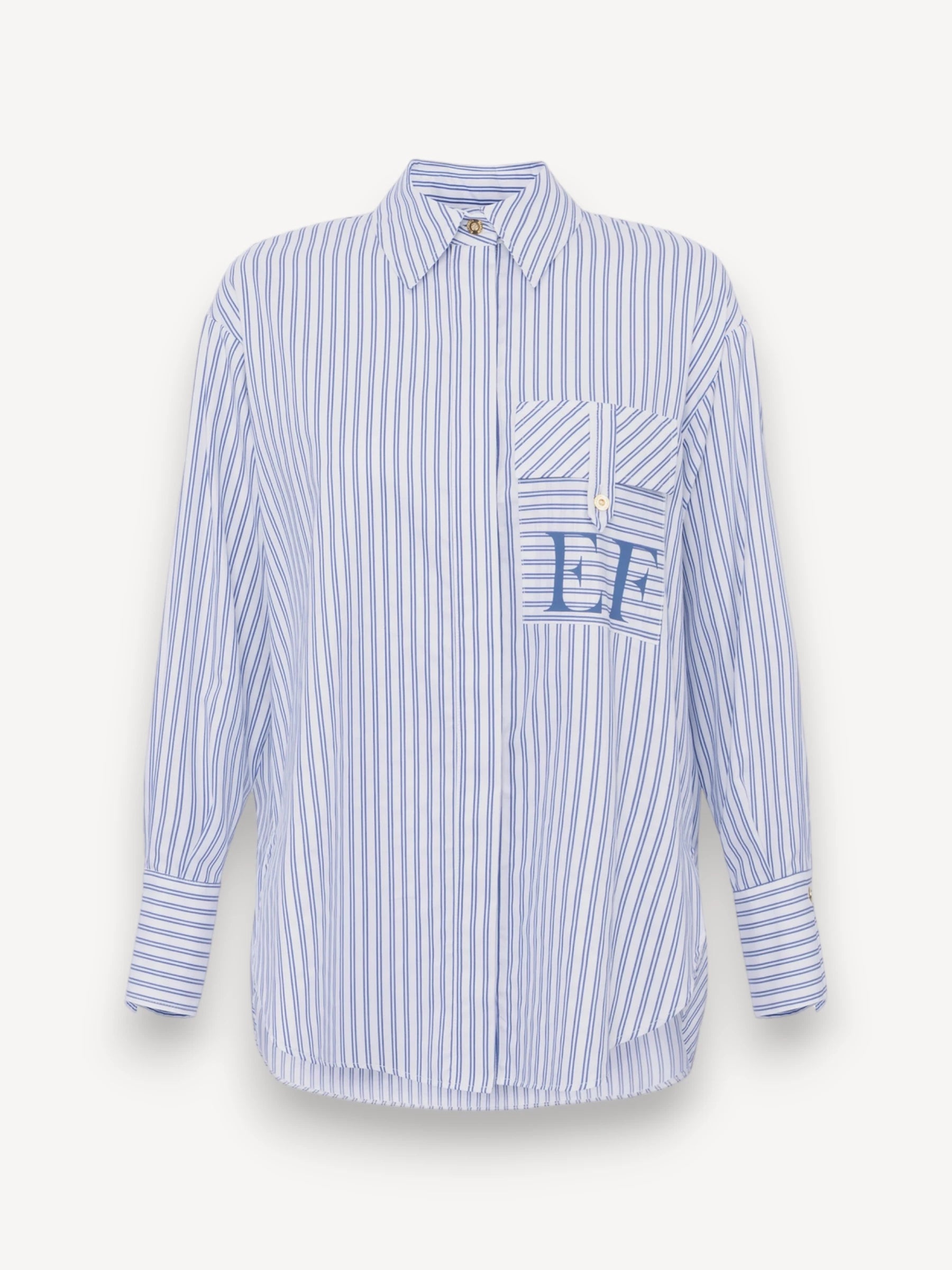Poplin Blouse - Lichtblauw