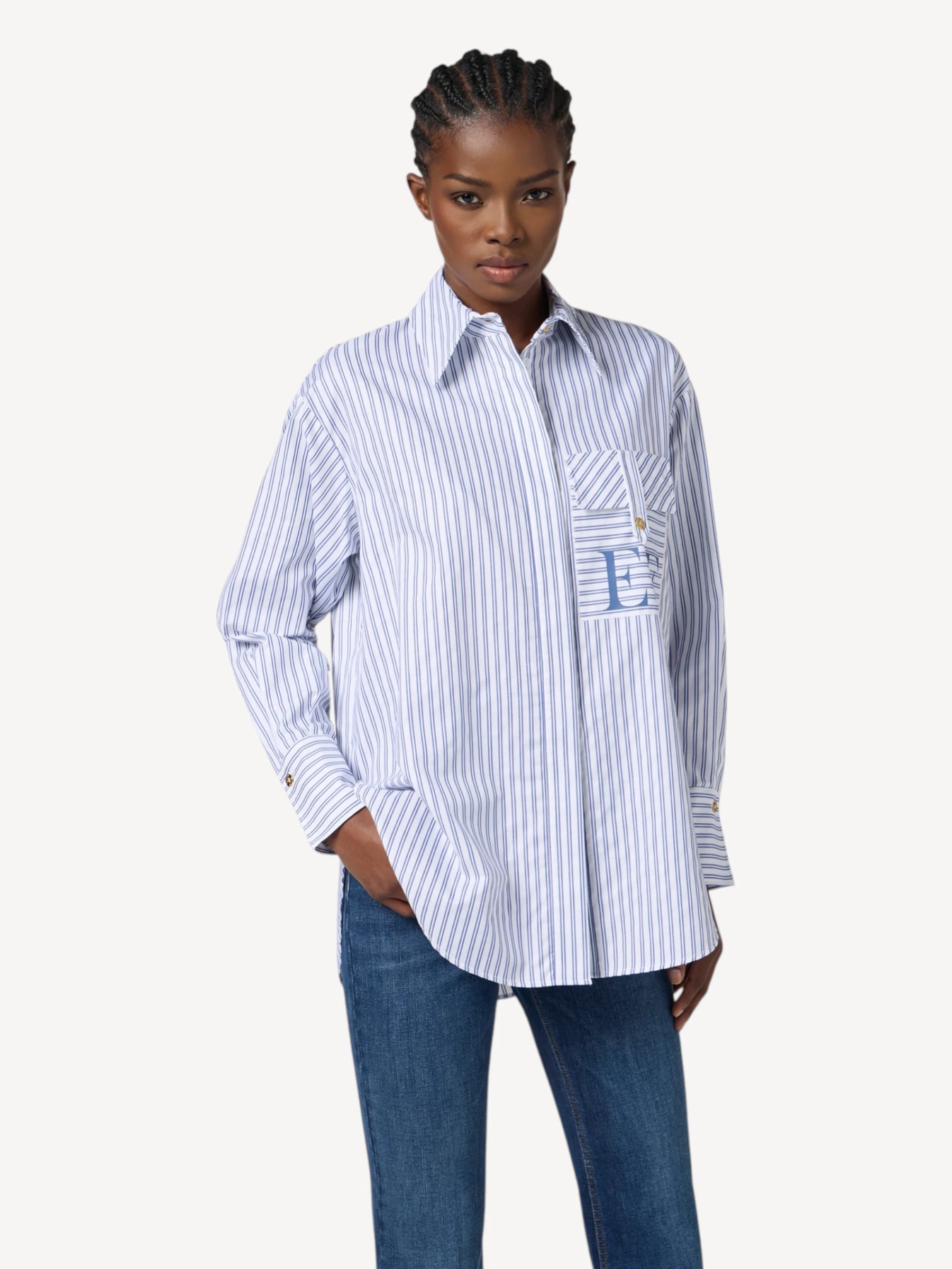 Poplin Blouse - Lichtblauw