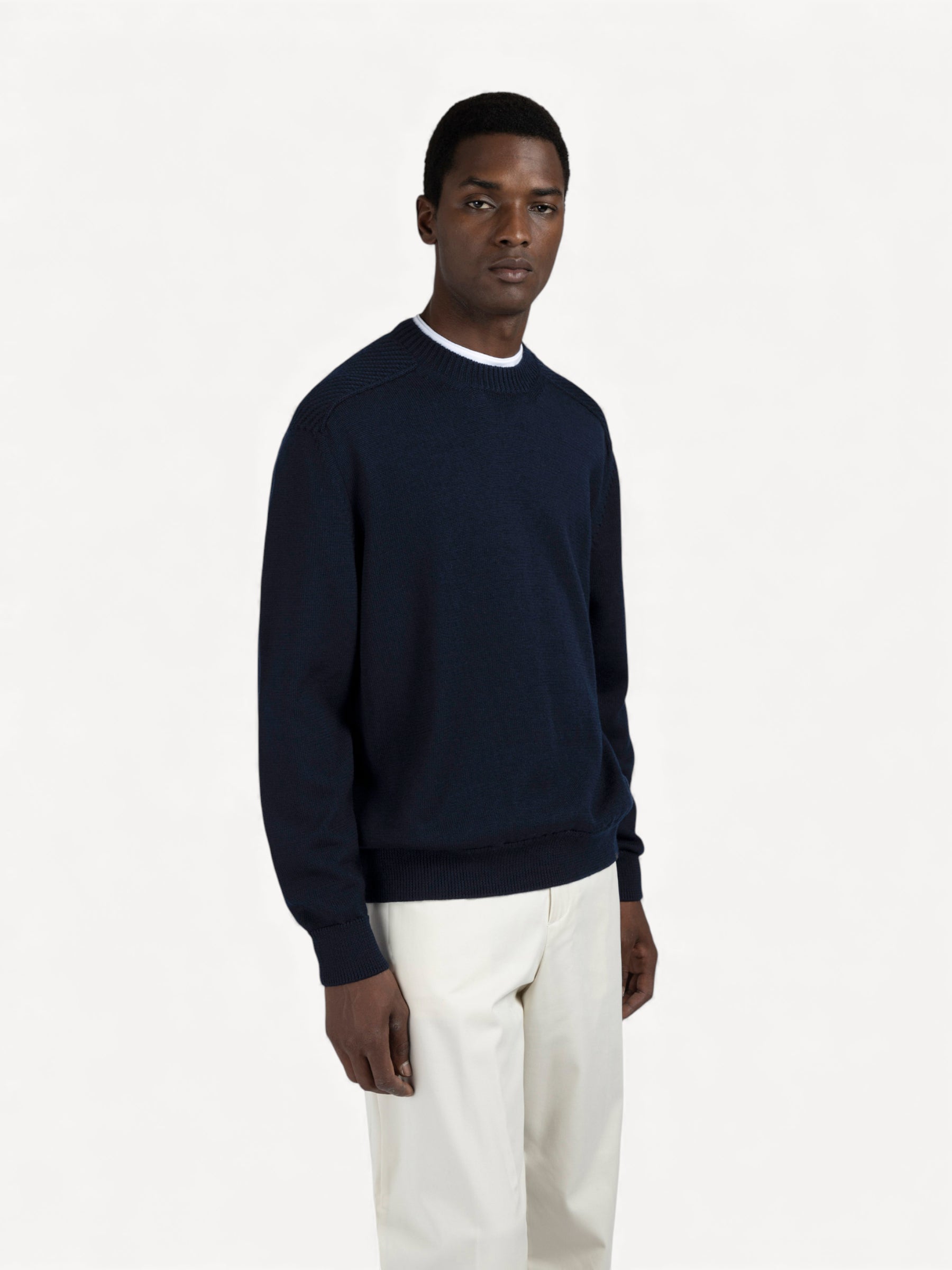 Soft Touch Crewneck Sweater - Donkerblauw