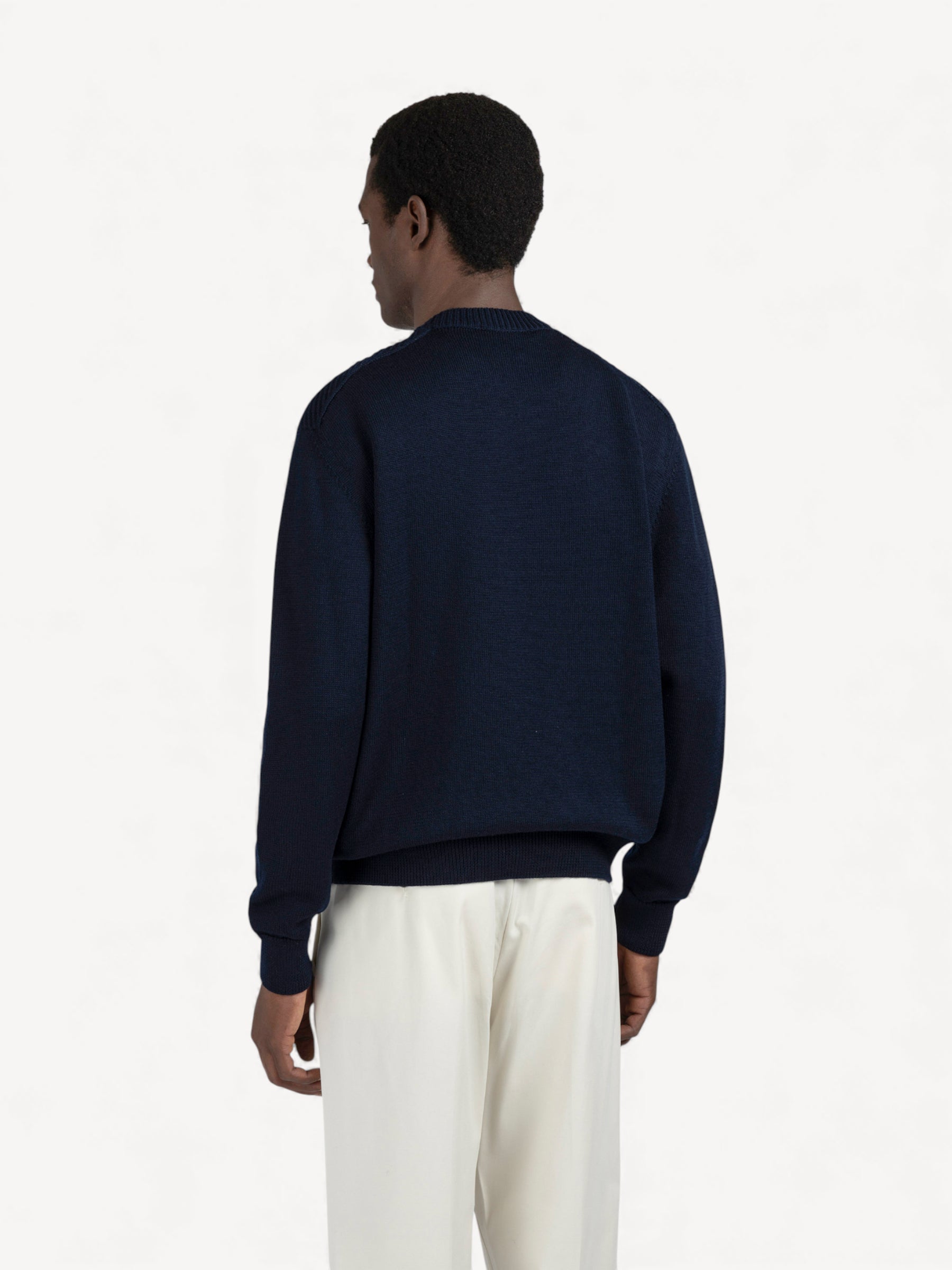 Soft Touch Crewneck Sweater - Donkerblauw