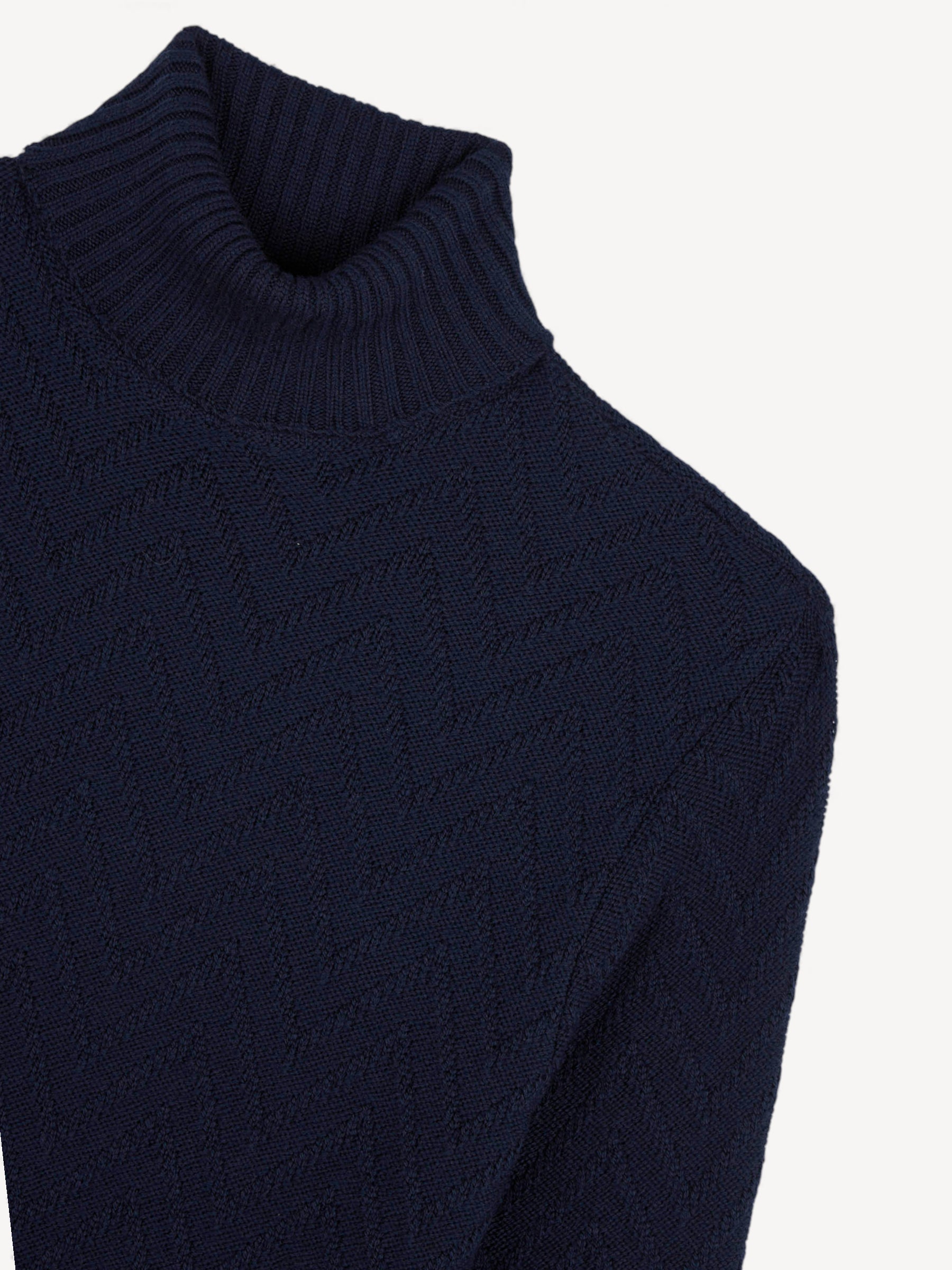 Merino Turtleneck Sweater - Donkerblauw