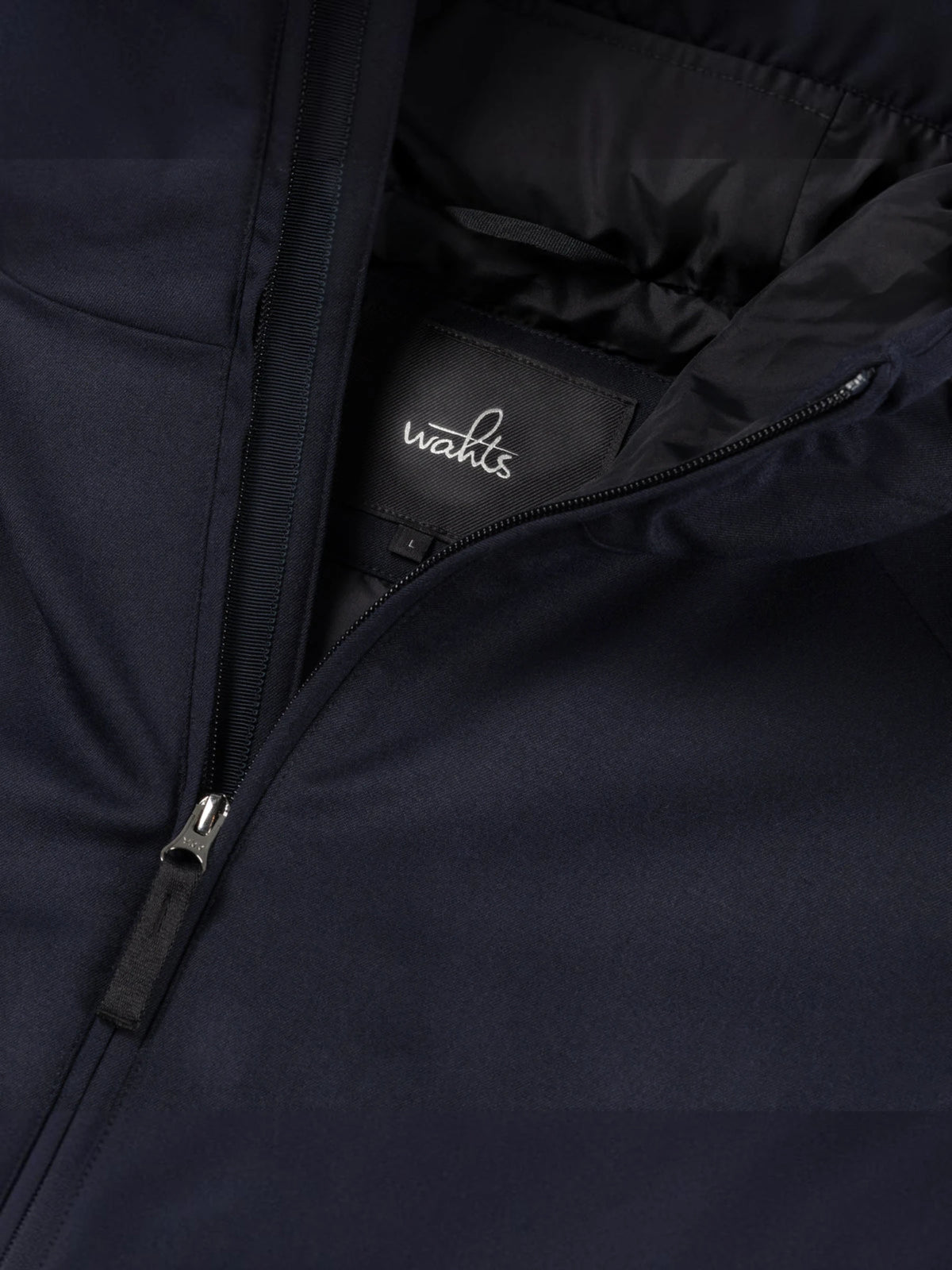 Wahts Rodan Soft Wool Hooded Commuter Jas - Donkerblauw