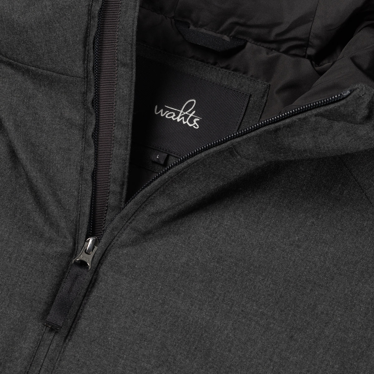 Wahts Rodan Soft Wool Hooded Commuter Jacket - Antraciet