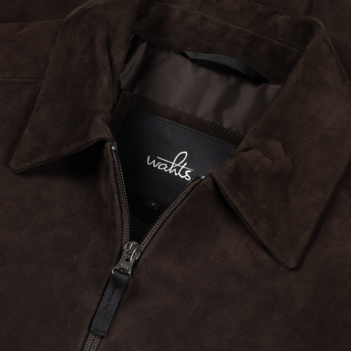 Wahts Barnes Soft Suede City Jacket - Donkerbruin