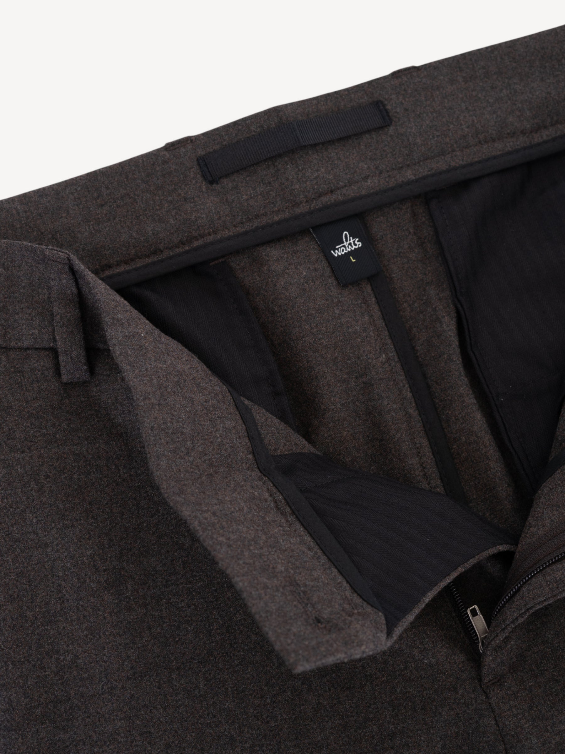 Brett Tech Stretch Wool Pants - Donkerbruin