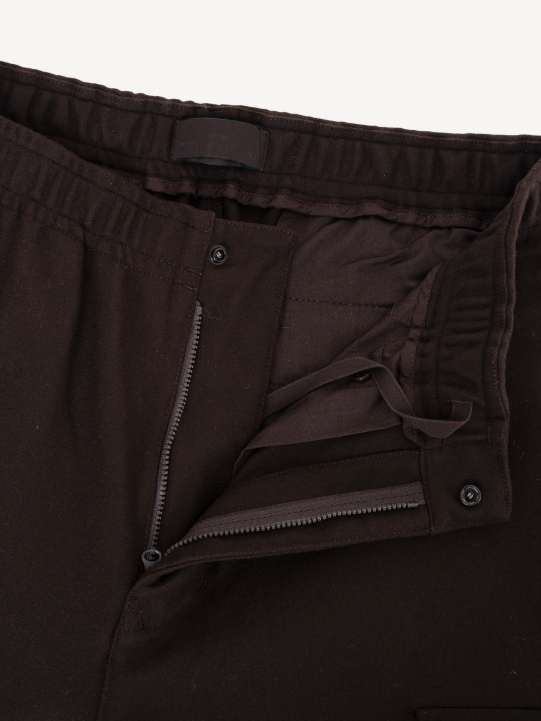 Ghost Piece Flannel Pants - Donkerbruin